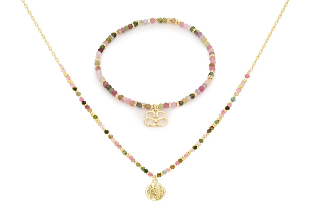 Dash Tourmaline Necklace and Bracelet Set
