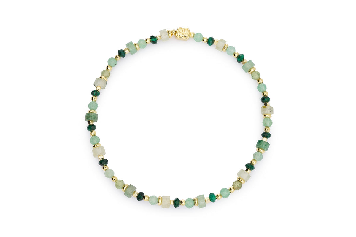 Beryl Gold & Peridot Bead Bracelet