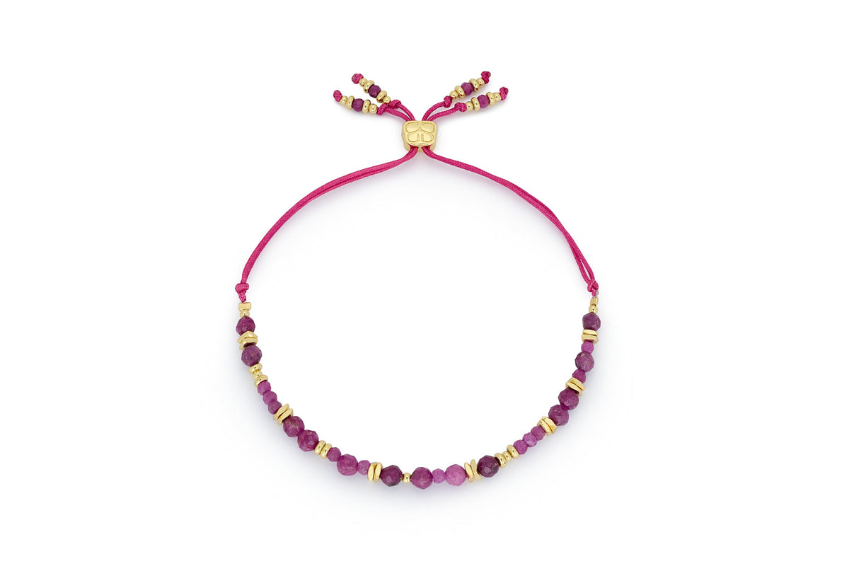 Bliss Ruby Gold Bracelet