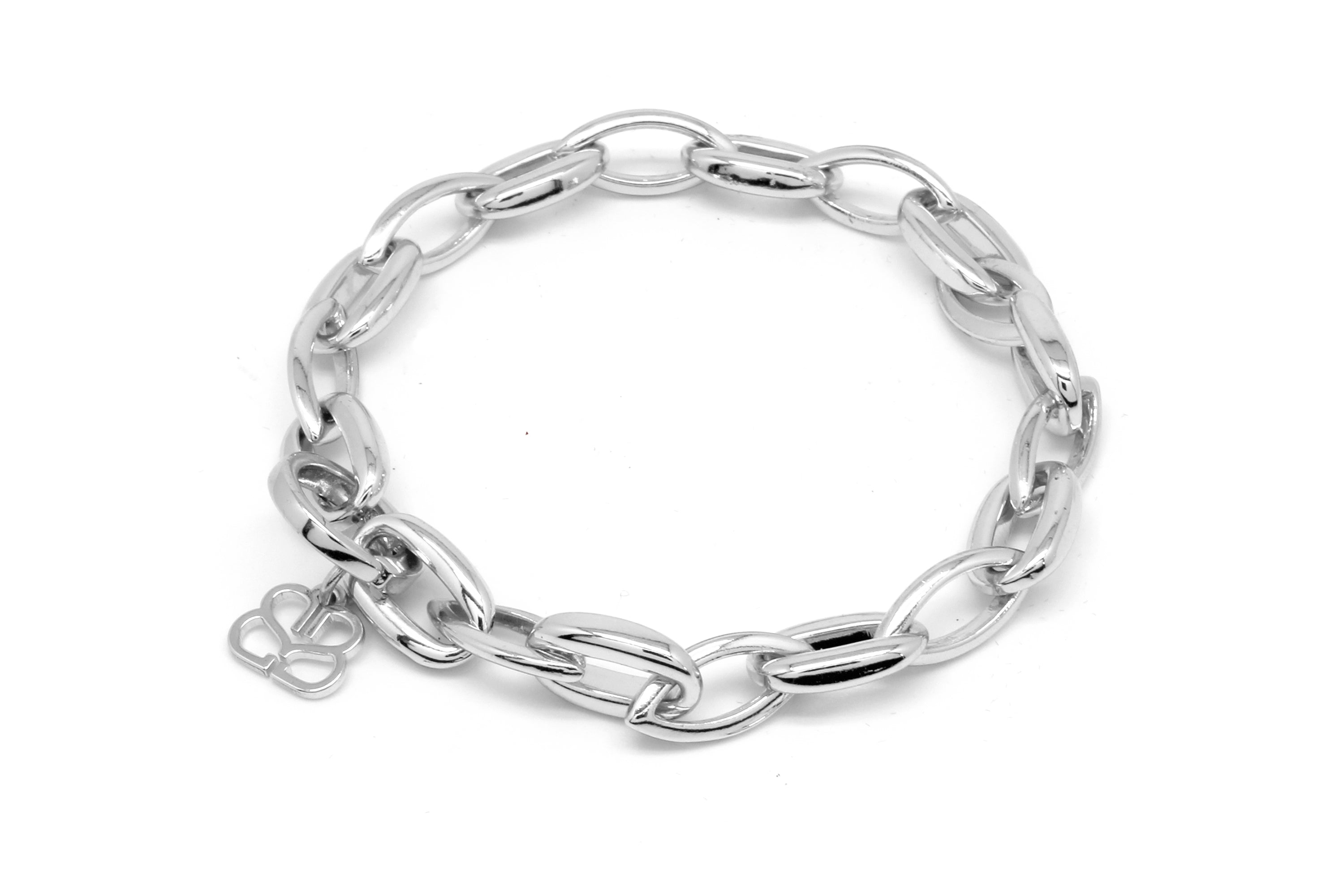 Dene Silver Chunky Chain Bracelet#color_silver