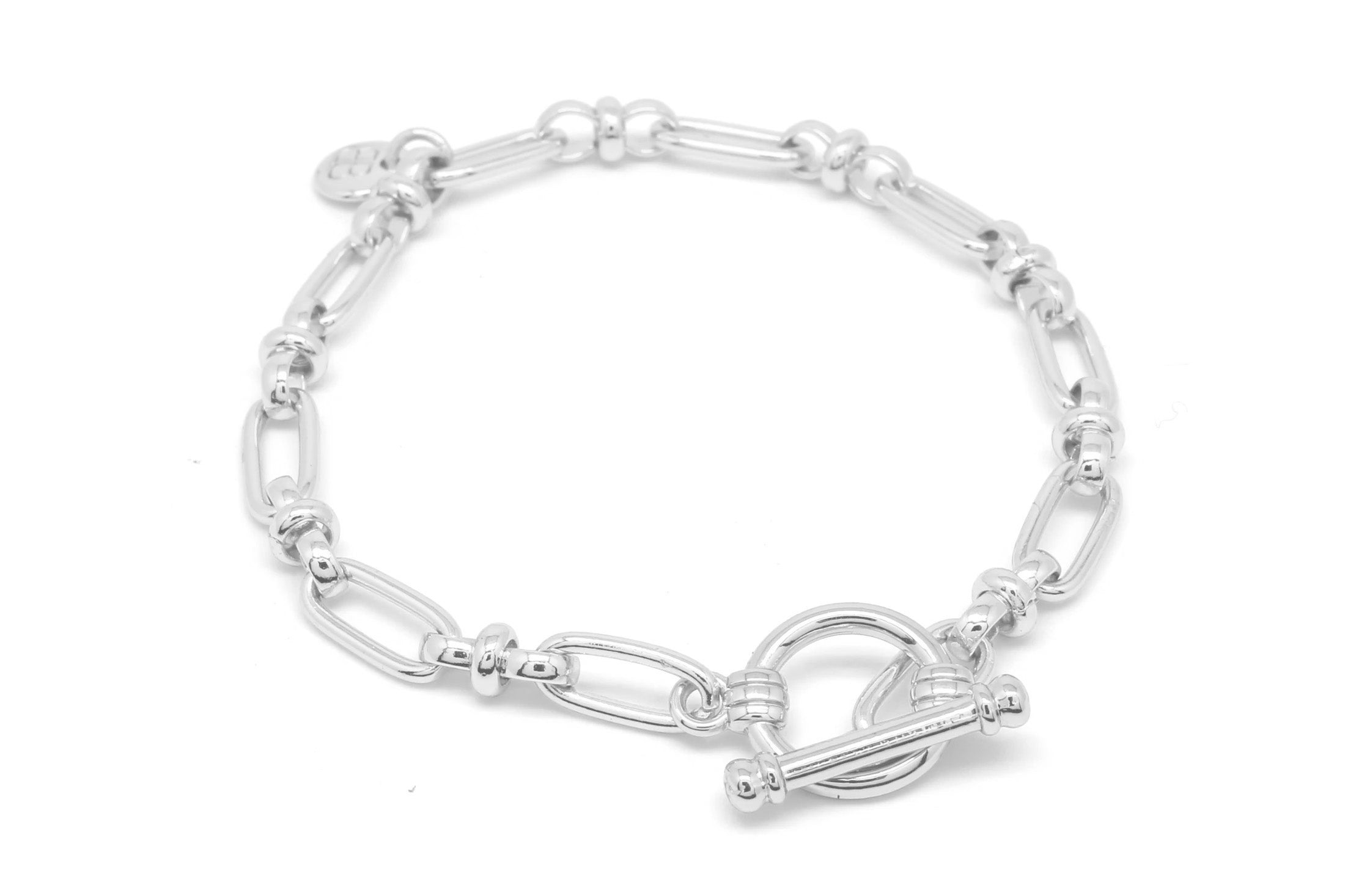 Dofida Silver T-Bar Chain Bracelet - Boho Betty