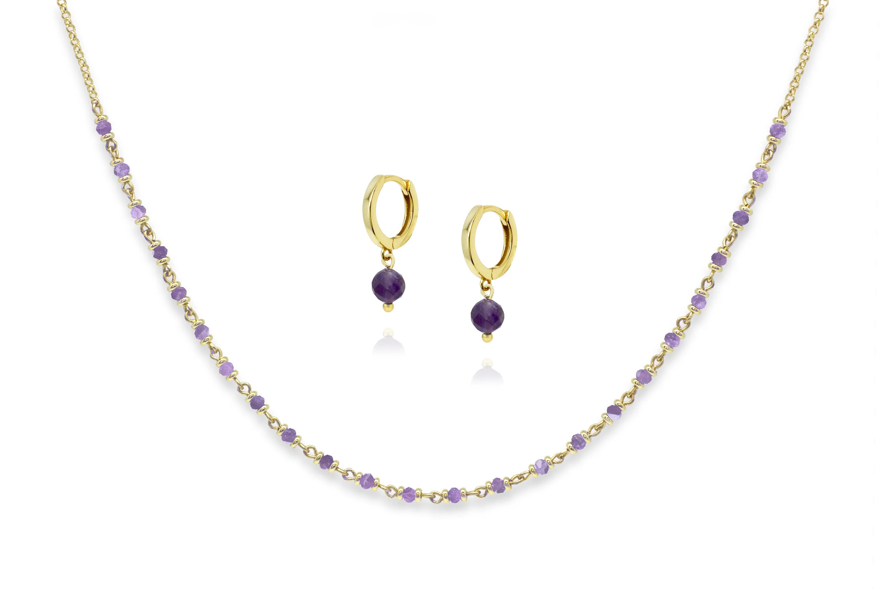 Panacea Gold Necklace & Earring Gift Set - Boho Betty