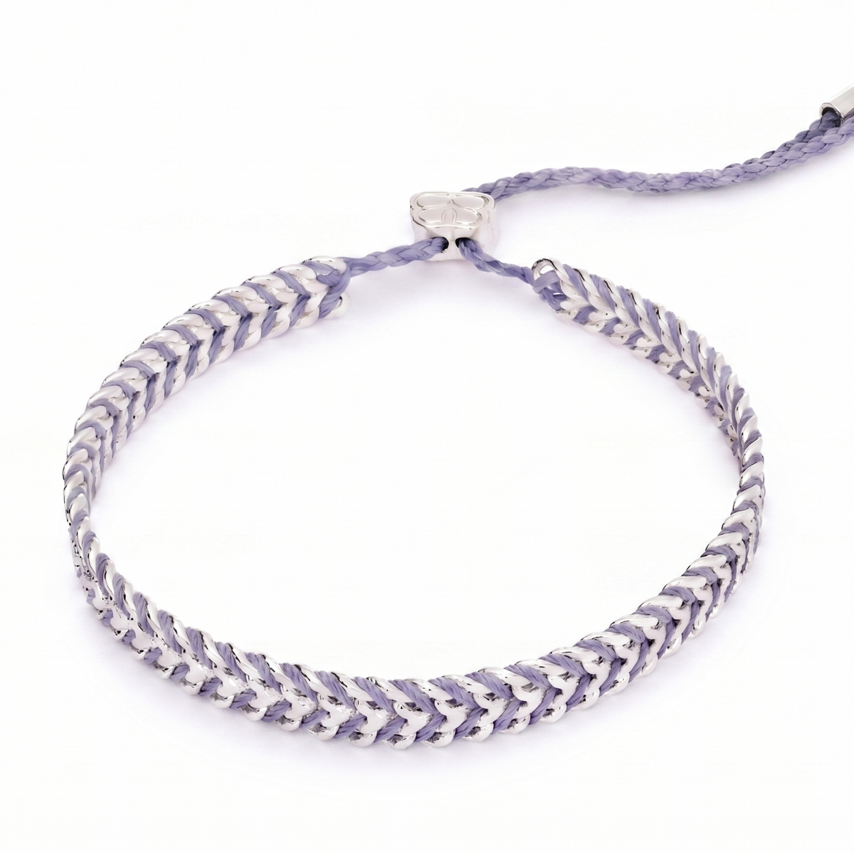 Iztac Lilac & Silver Woven Bracelet | Boho Betty