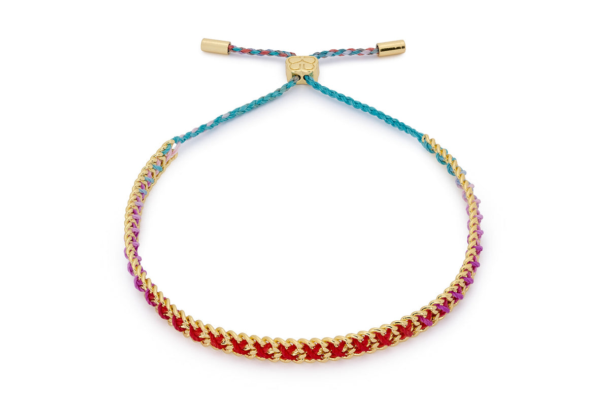 Lilia Gold & Moroccan Spice Boho Thread Bracelet