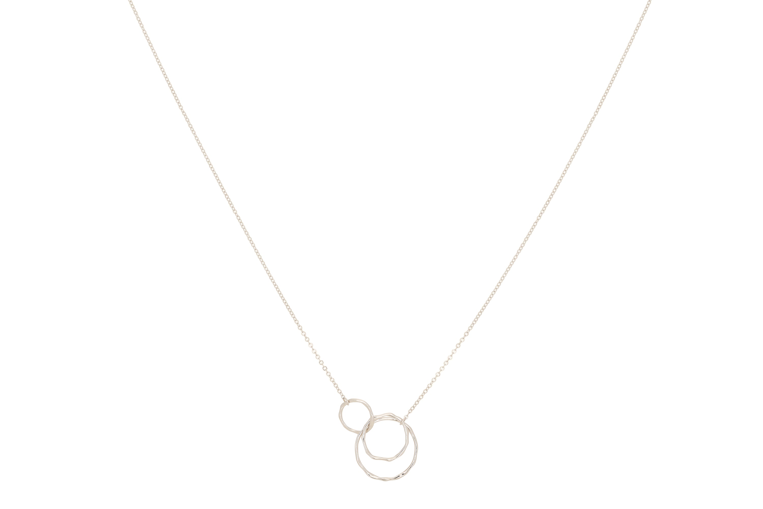 Pimms Silver Circular Necklace - Boho Betty