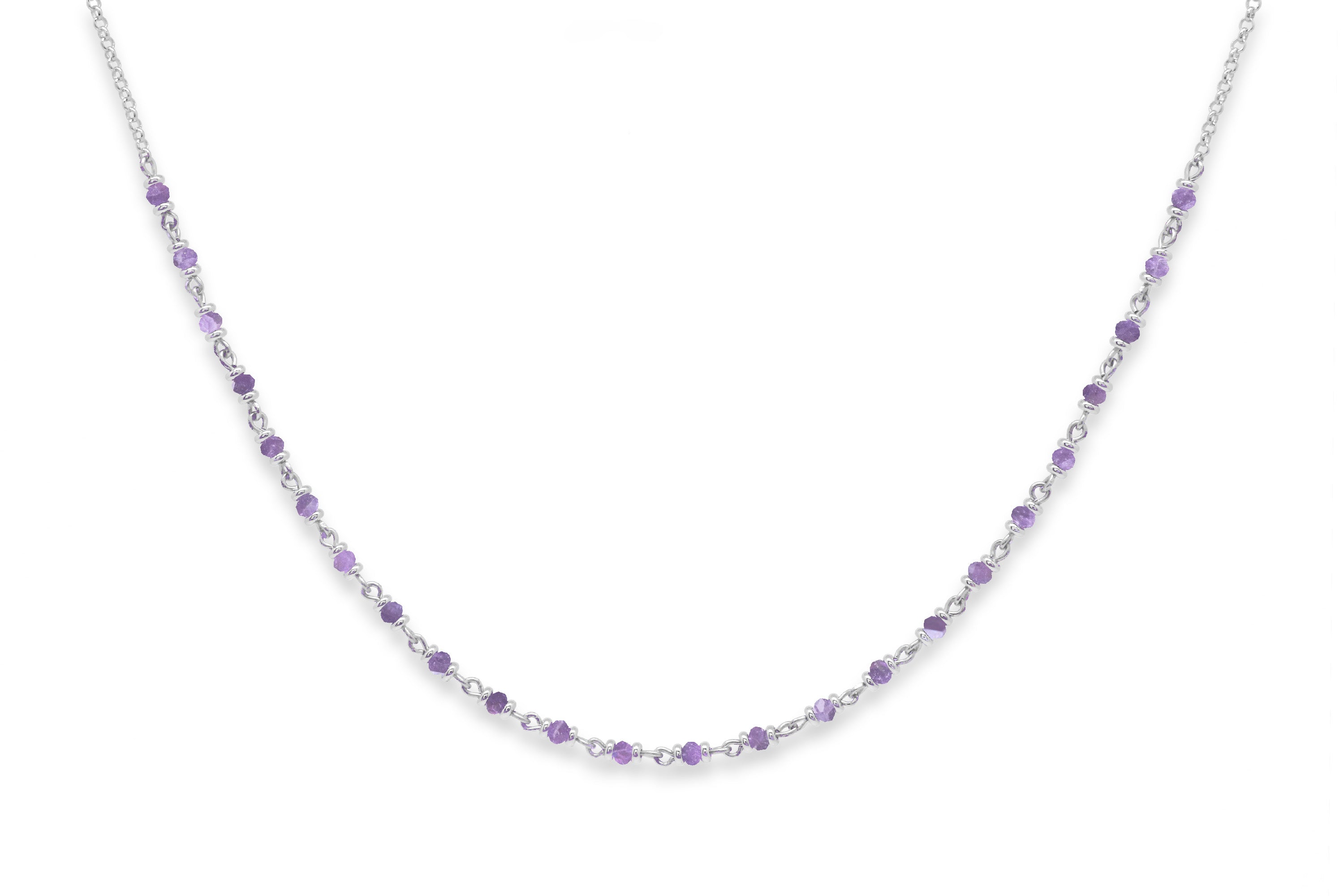 Panacea Amethyst Gemstone Necklace - Boho Betty