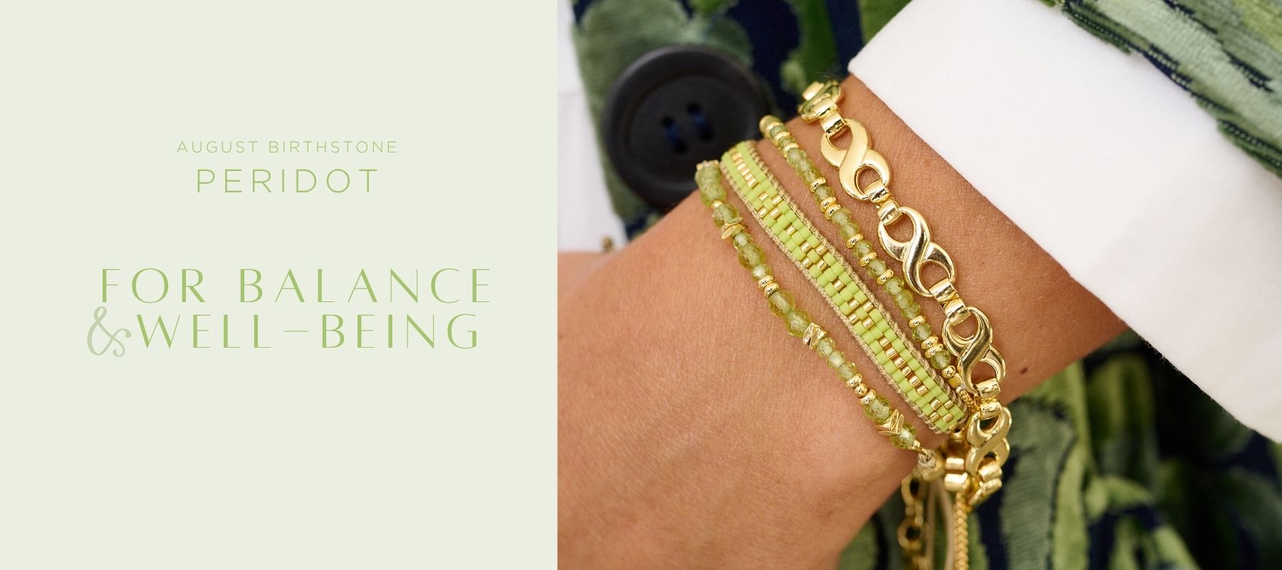 A collection of layering lime green bracelet s, handcrafted with faceted peridot beads and golden accents that catch the light and bring a subtle sparkle to your wrist. Peridot the august birthstone, said to help balance and well-being