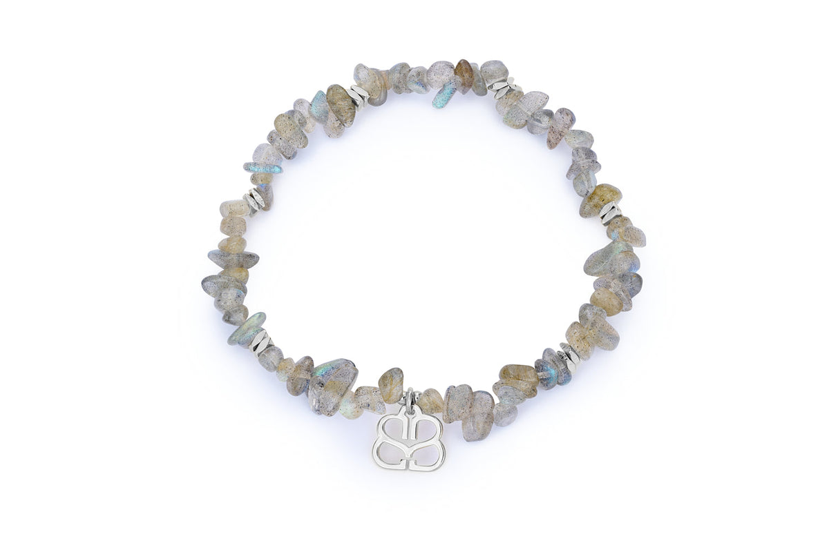 Sana Silver & Labradorite Crystal Bracelet