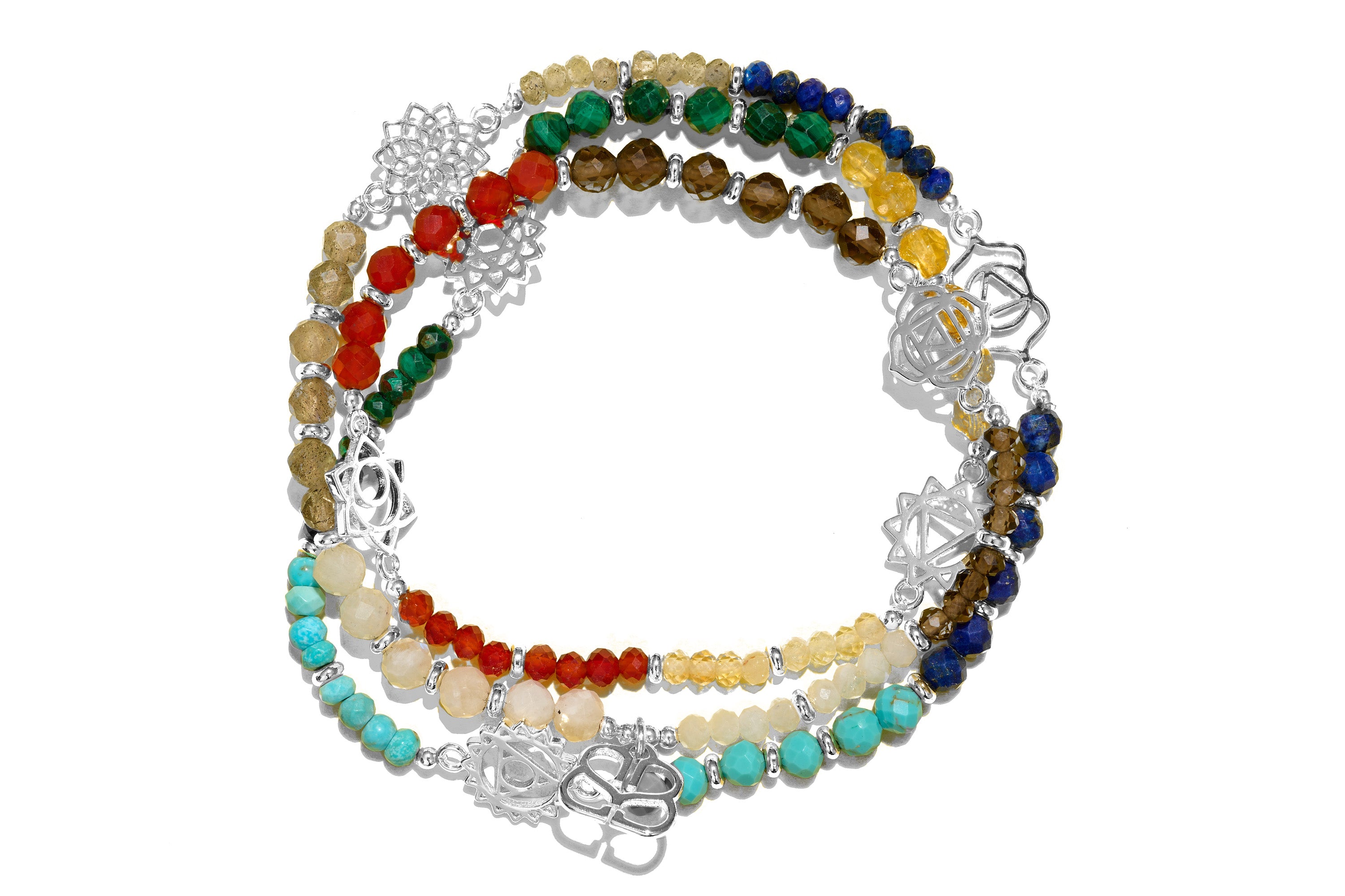 Sphere 2 Way Necklace/Bracelet Silver Multi #color_Silver