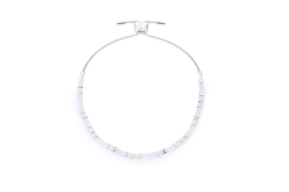Valentina Silver & Rainbow Moonstone Bracelet