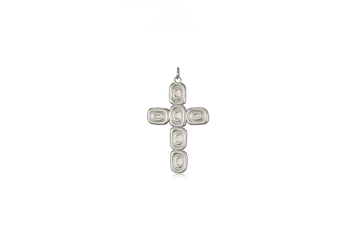 Silver Cross Charm