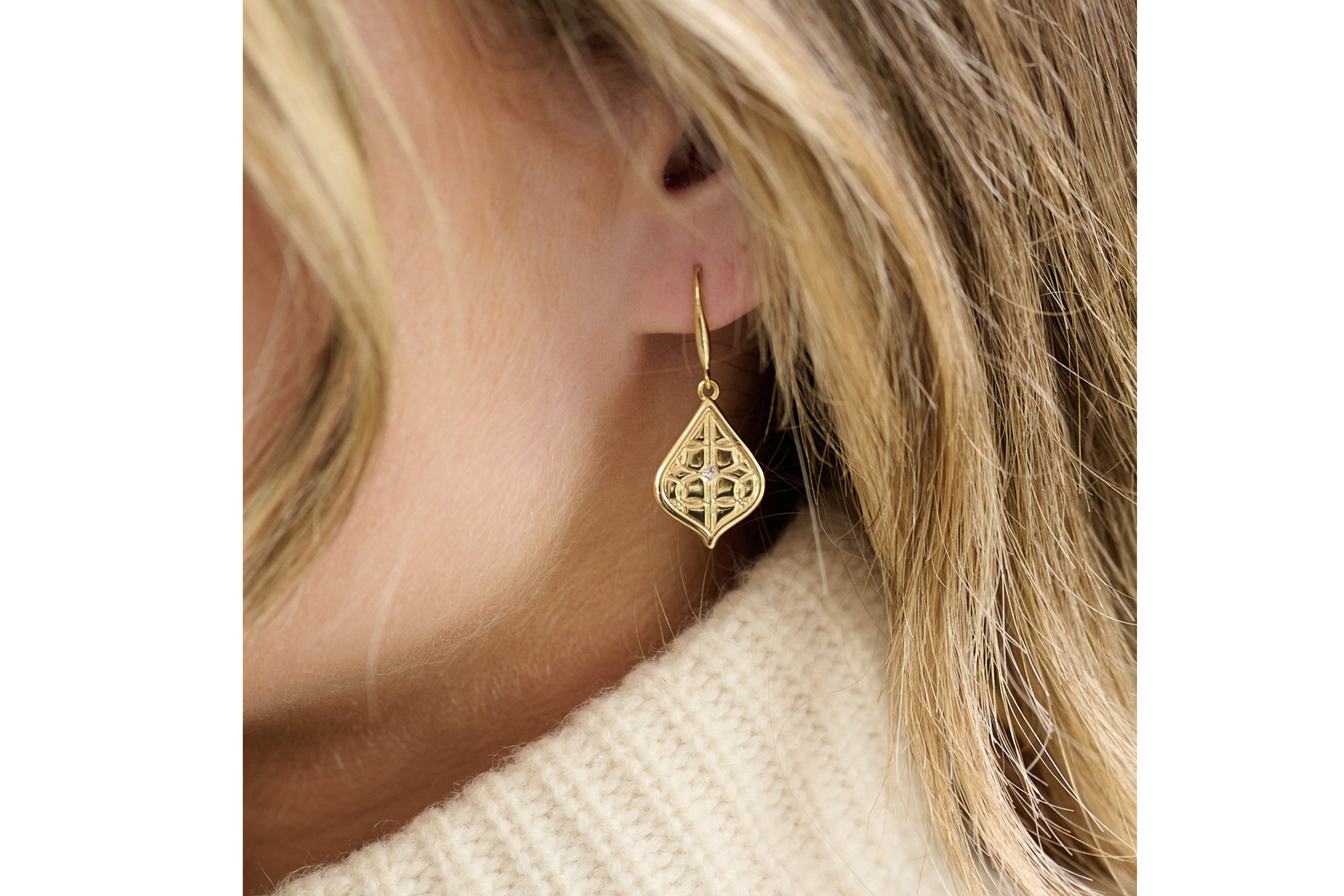 Betty Gold Pull Through Earring - Boho Betty