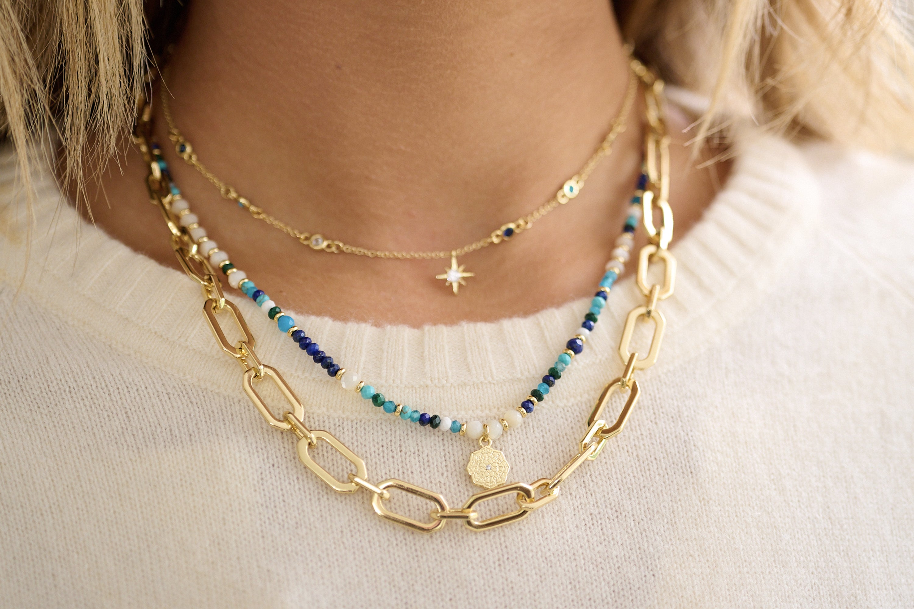 His and deals hers gold necklaces