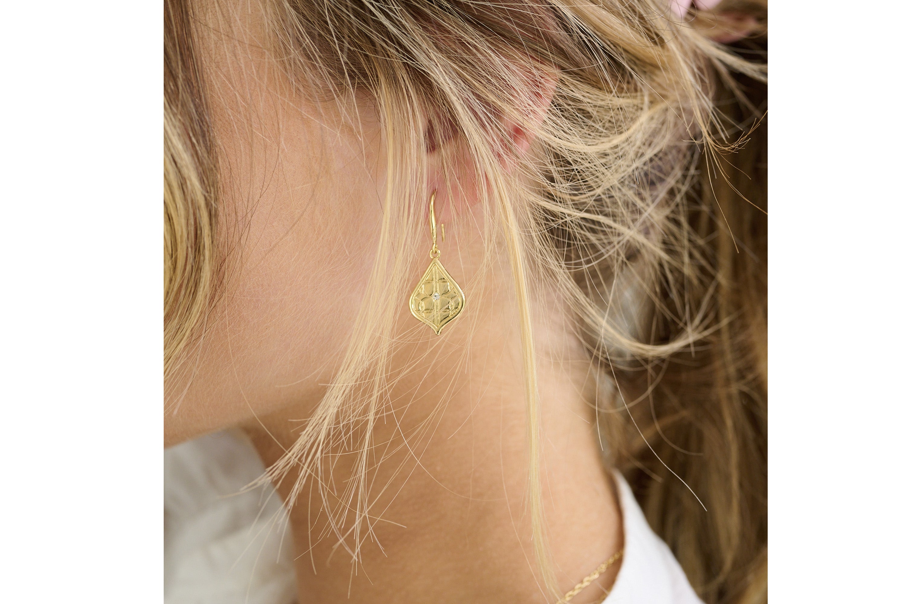 Betty Gold Pull Through Earring - Boho Betty