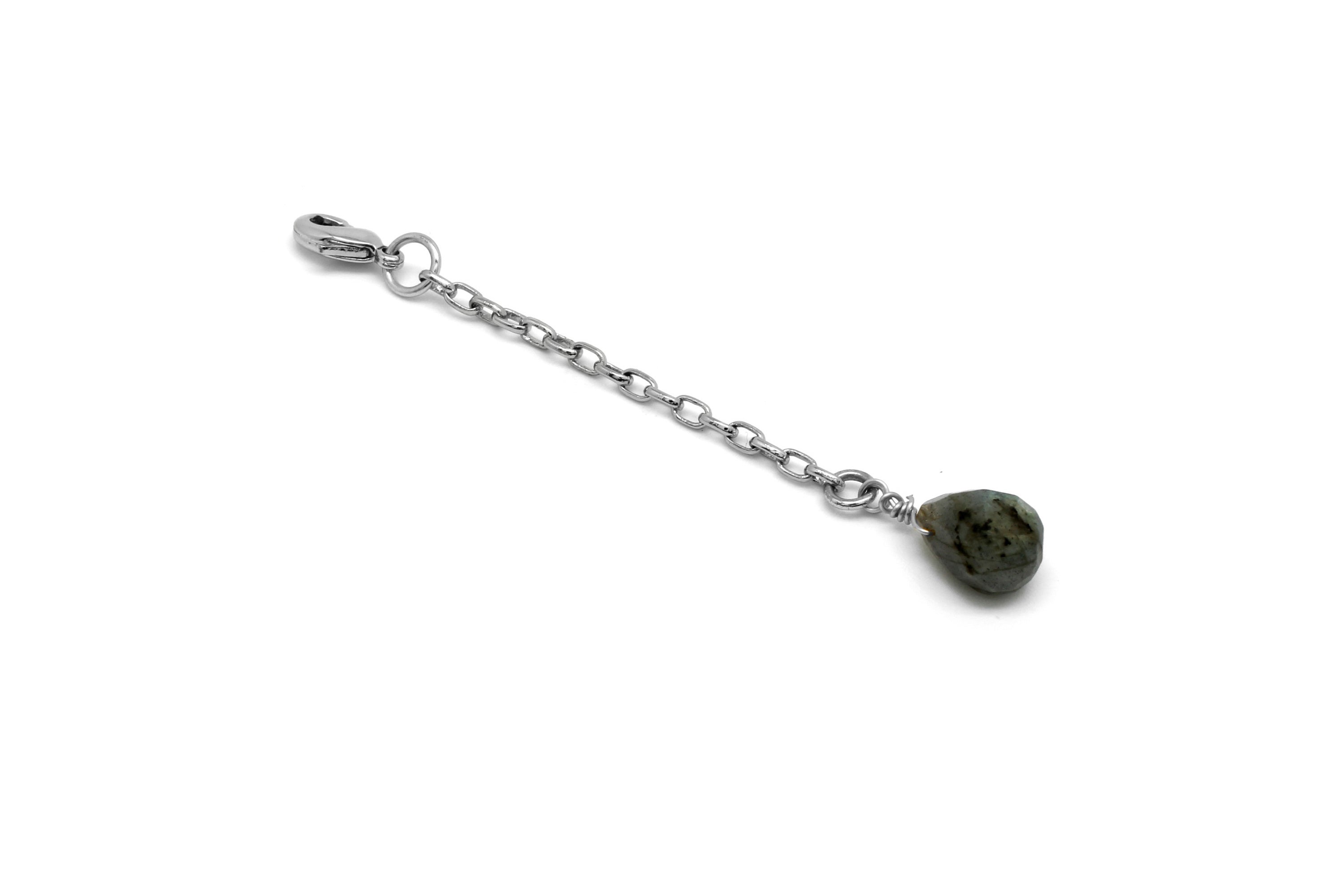 Silver Stone Extender - Labradorite Stone - Boho Betty