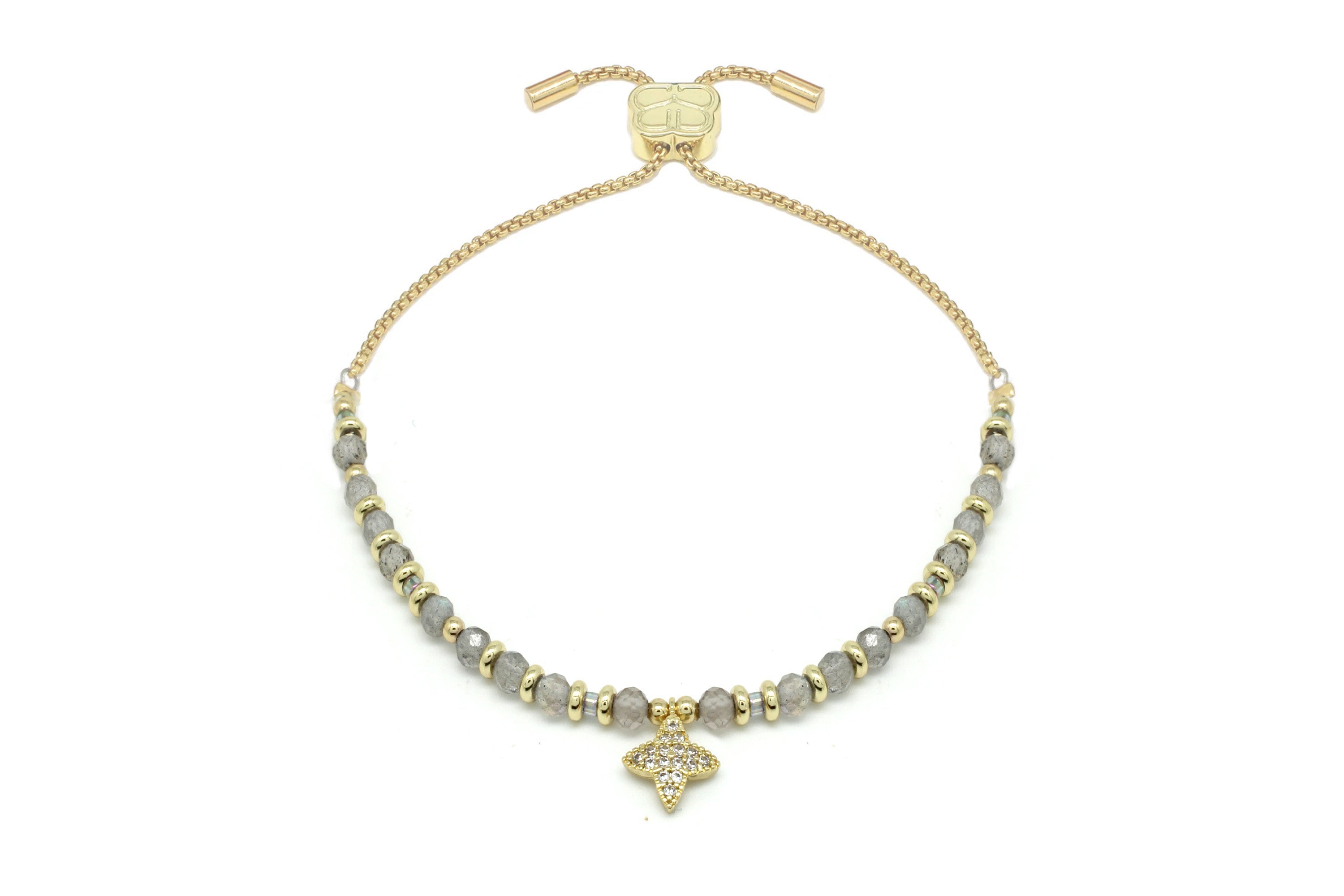 Aegis Labradorite Gold Bracelet - Boho Betty