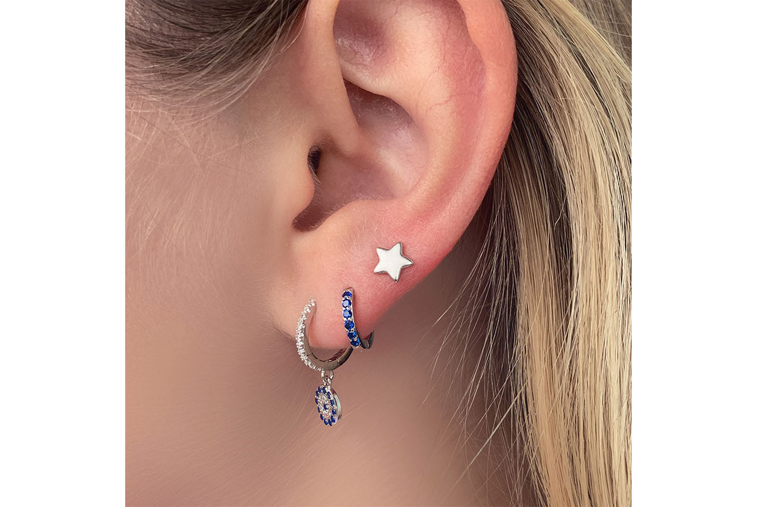 Star Sterling Silver Stud Earrings - Boho Betty