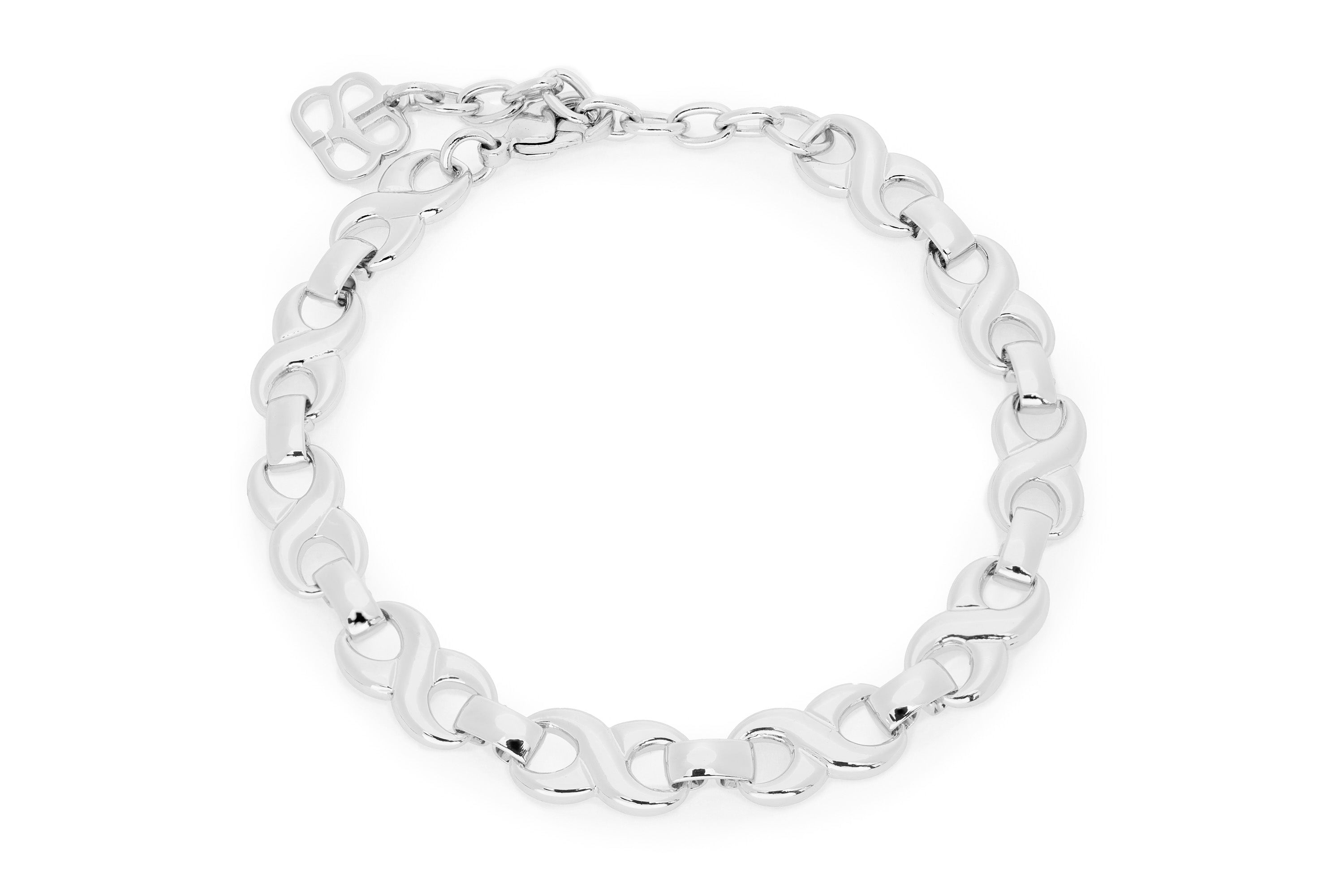 Visible Silver Beaded Bracelet