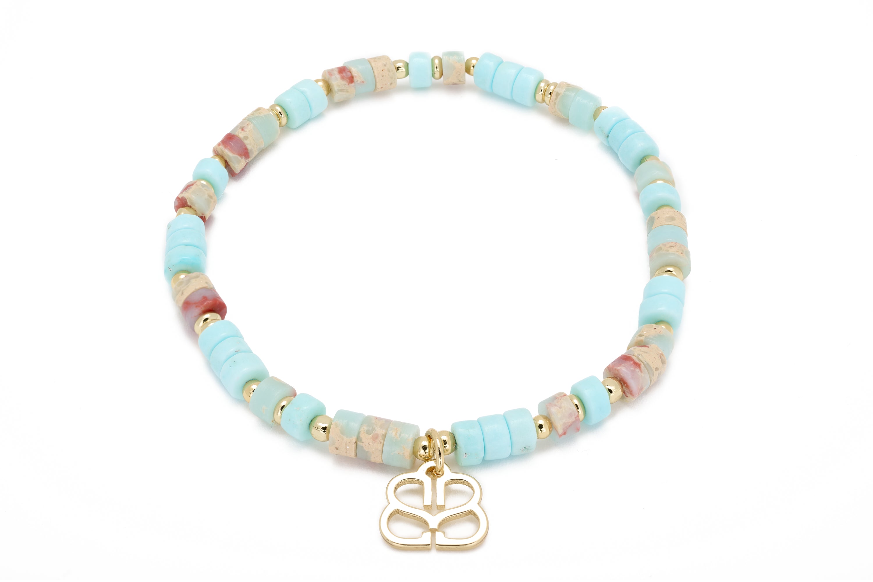 Breeze Aqua Gemstone Bracelet #color_gold