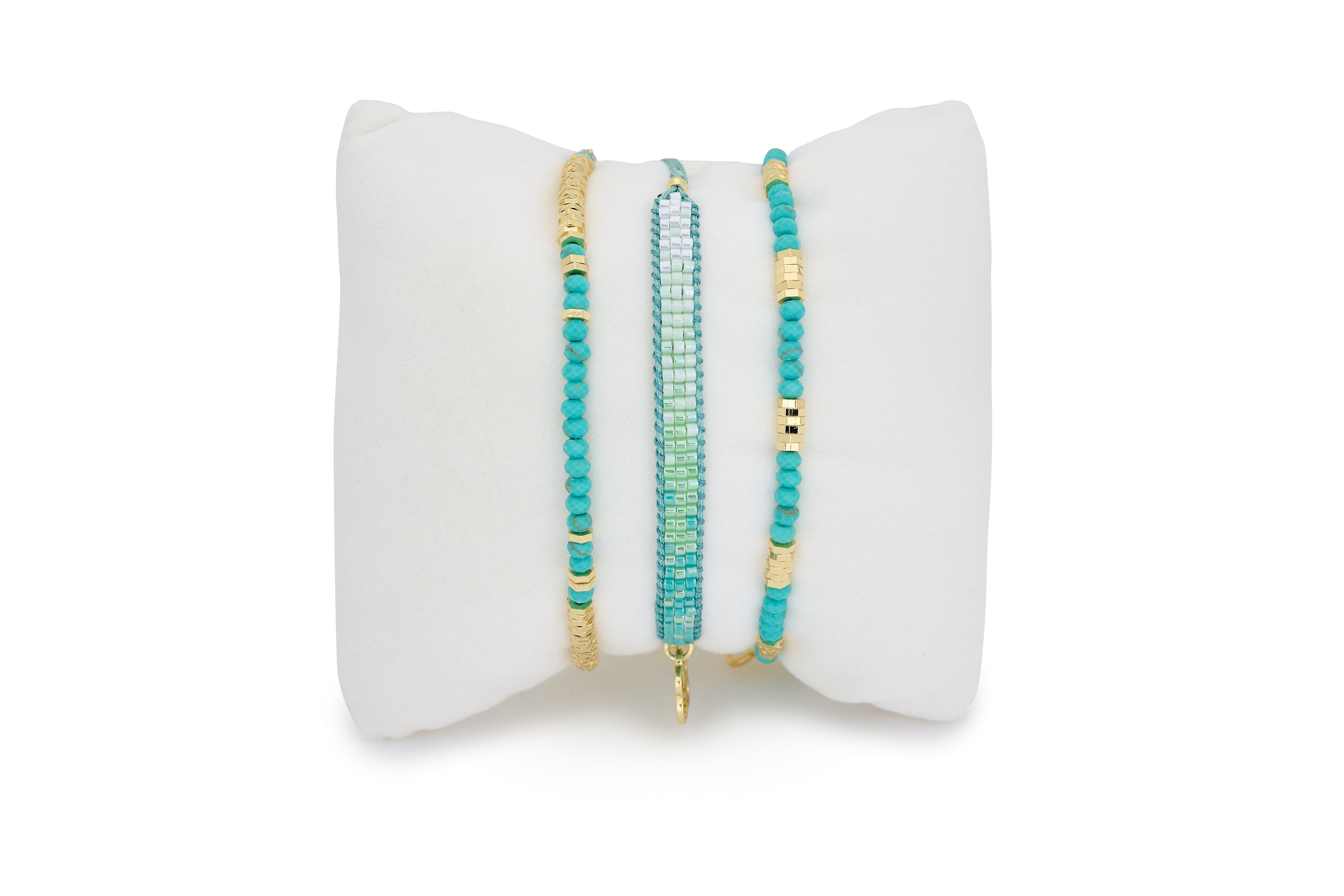 Leros  3 Layer  Bracelet Stack - Boho Betty