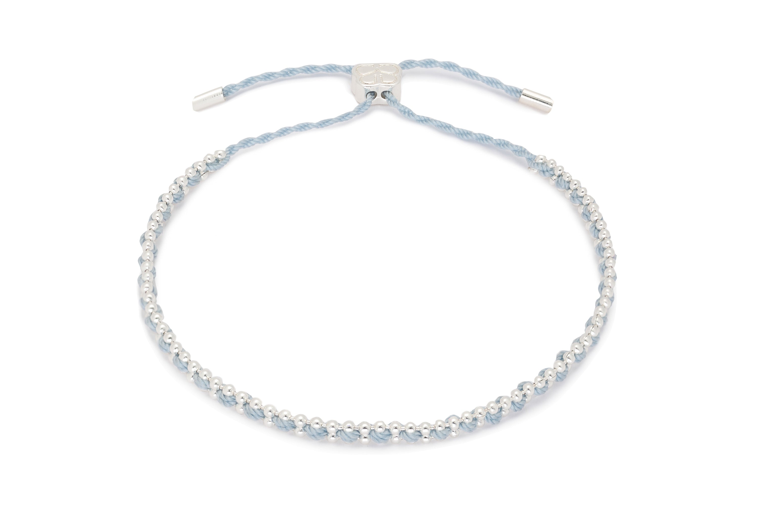 Braid Grey & Silver Bracelet - Boho Betty