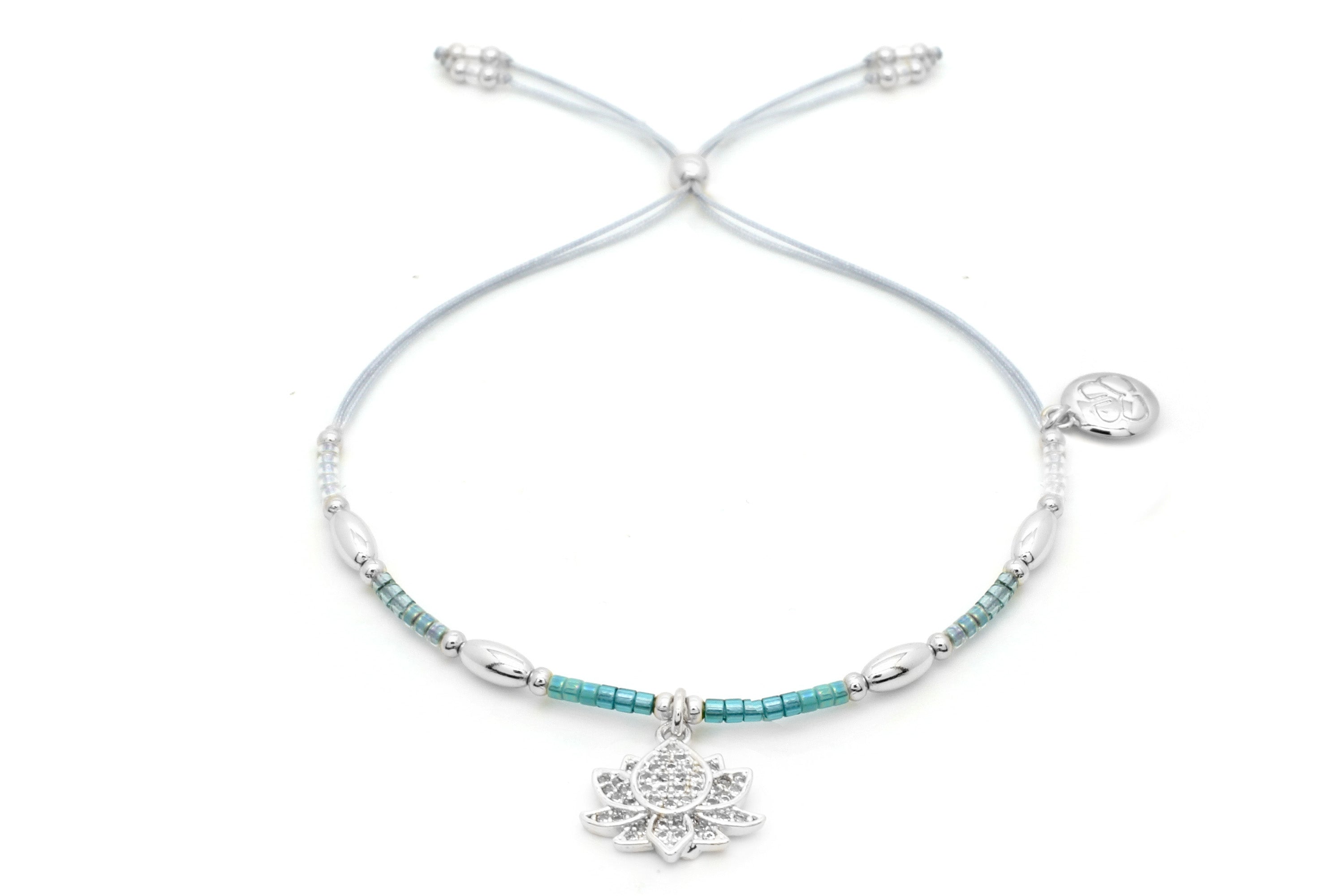 Candelaria Blue Friendship Silver Bracelet - Boho Betty
