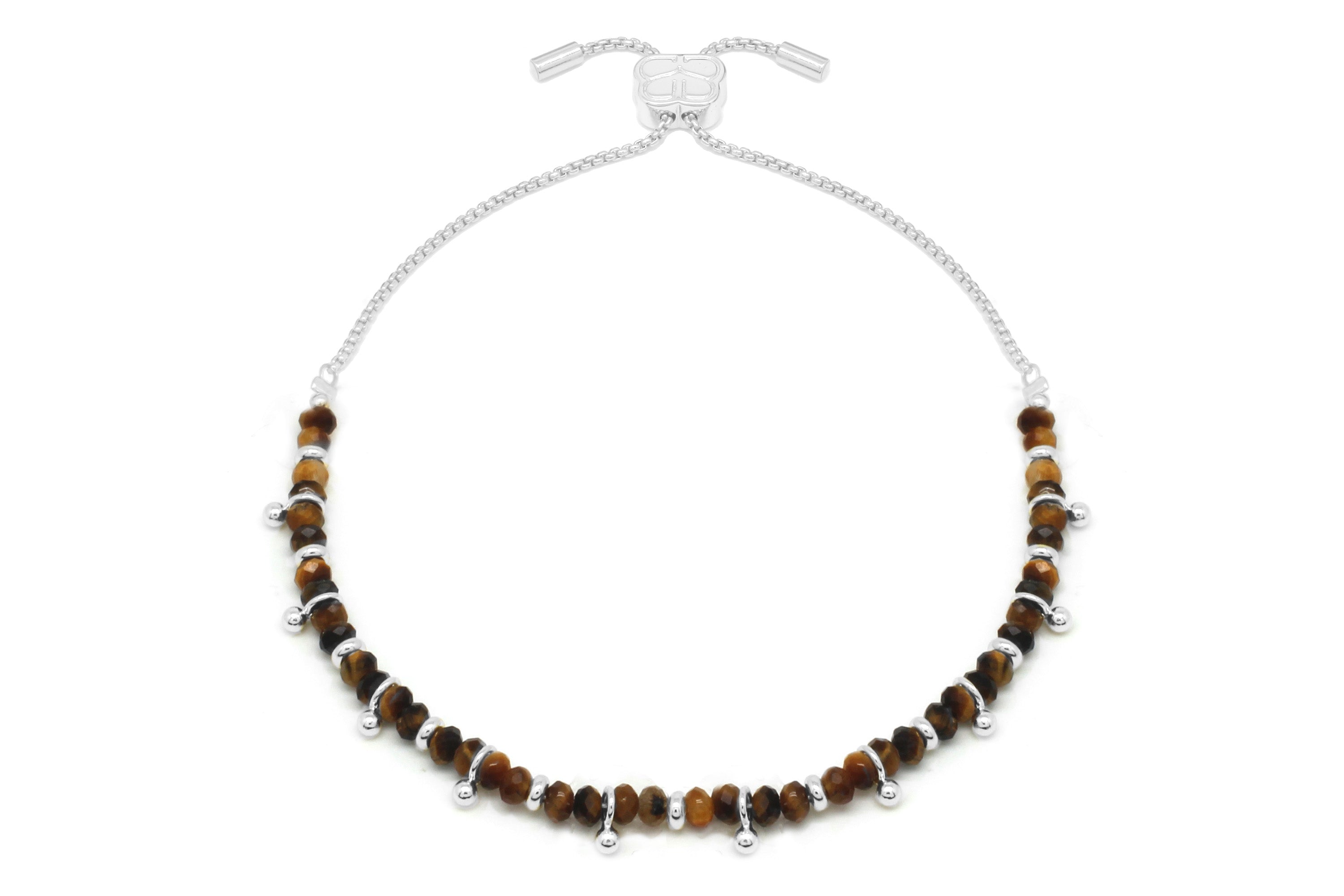 Silver tiger's on sale eye bracelet