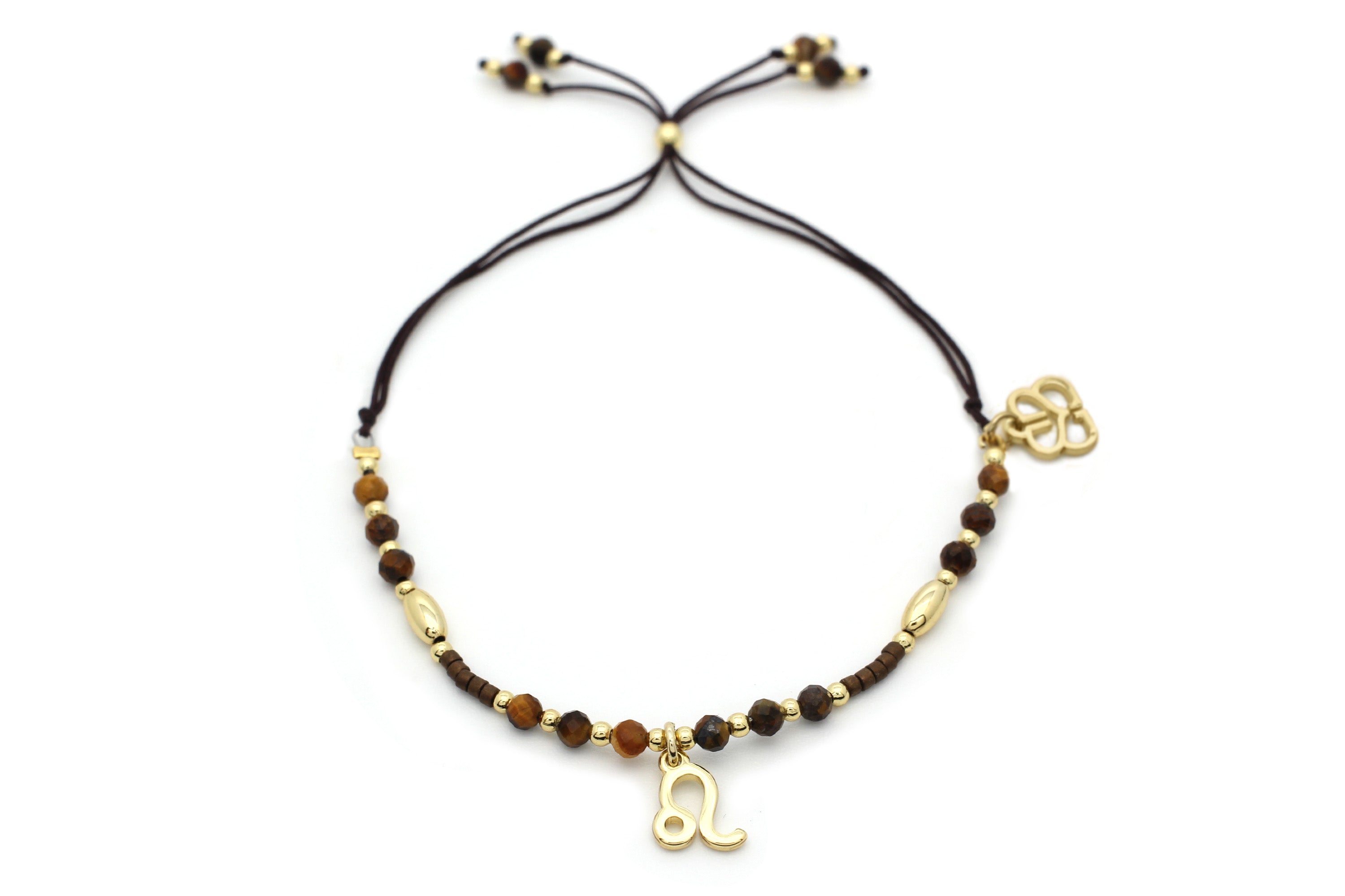 Leo Zodiac Gemstone Gold Bracelet - Boho Betty