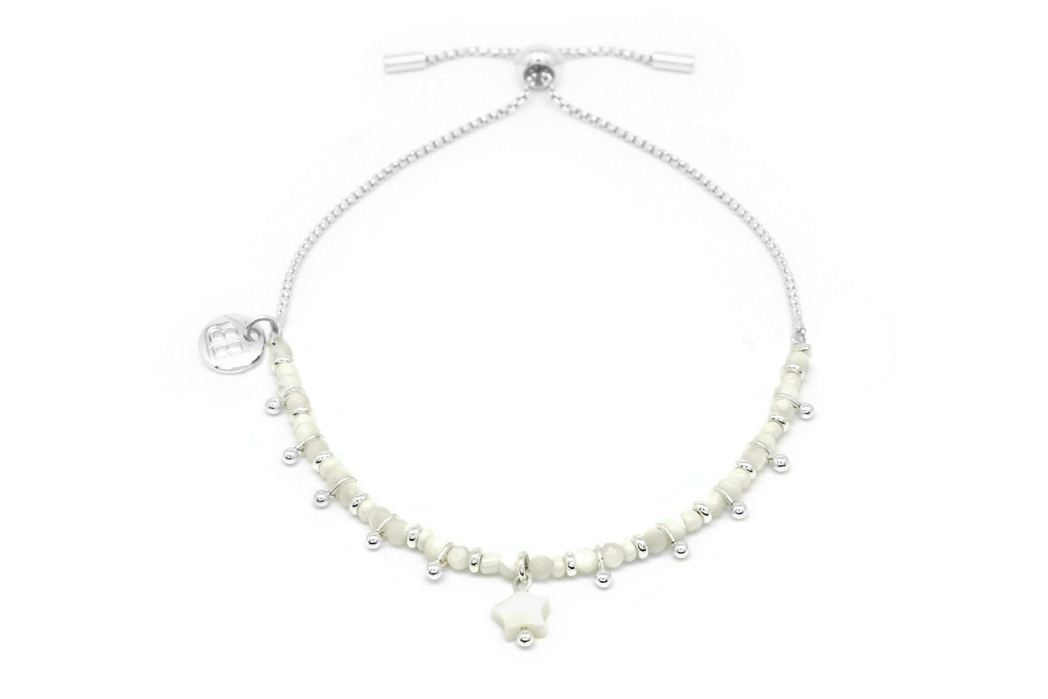 Nashira Pearly Star Charm Bracelet - Boho Betty