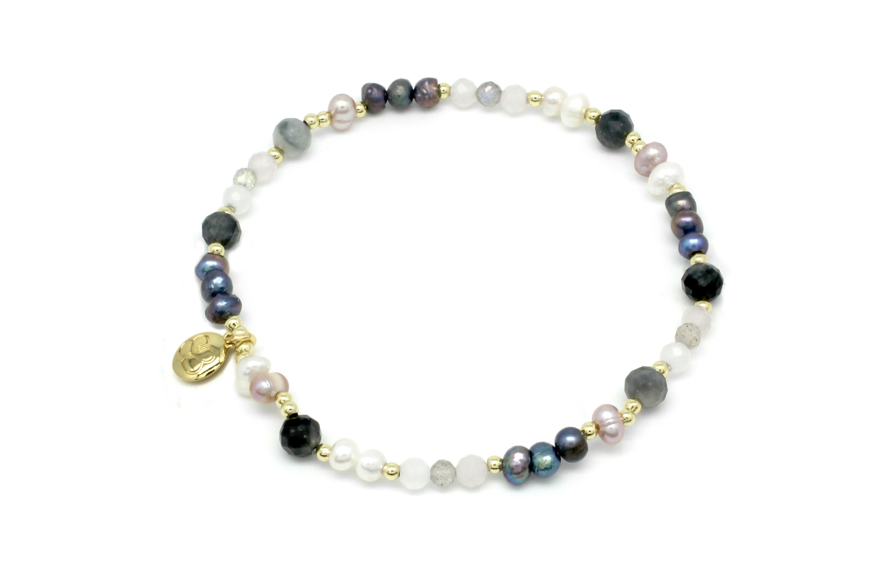 Ikecho Pearl & Bead Stretch bracelet - Boho Betty