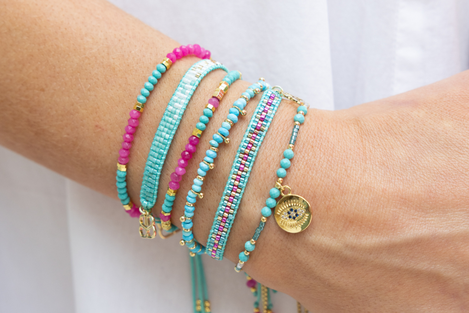 Turquoise friendship bracelet discount