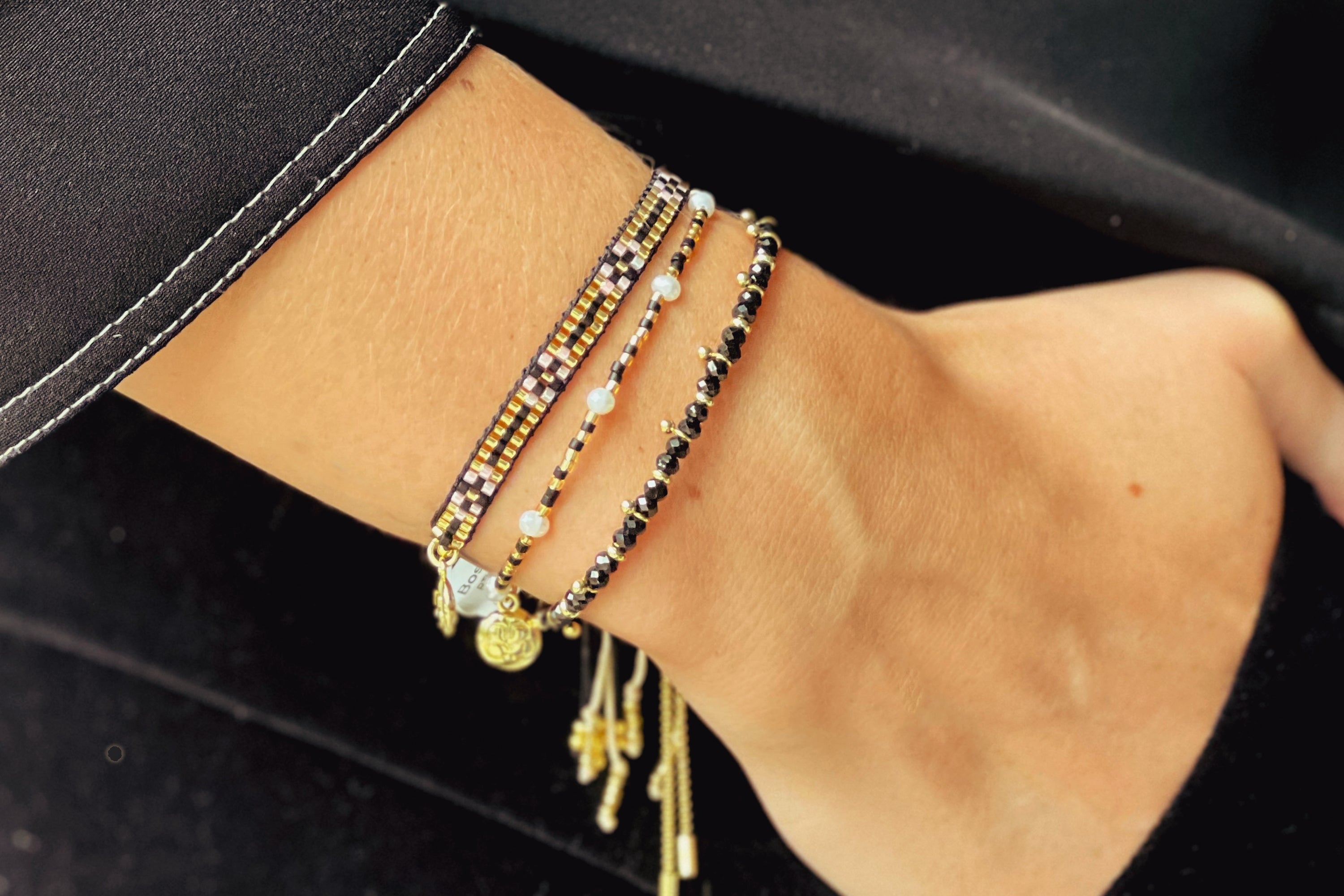 Jaala 3 Layer Bracelet Stack - Boho Betty