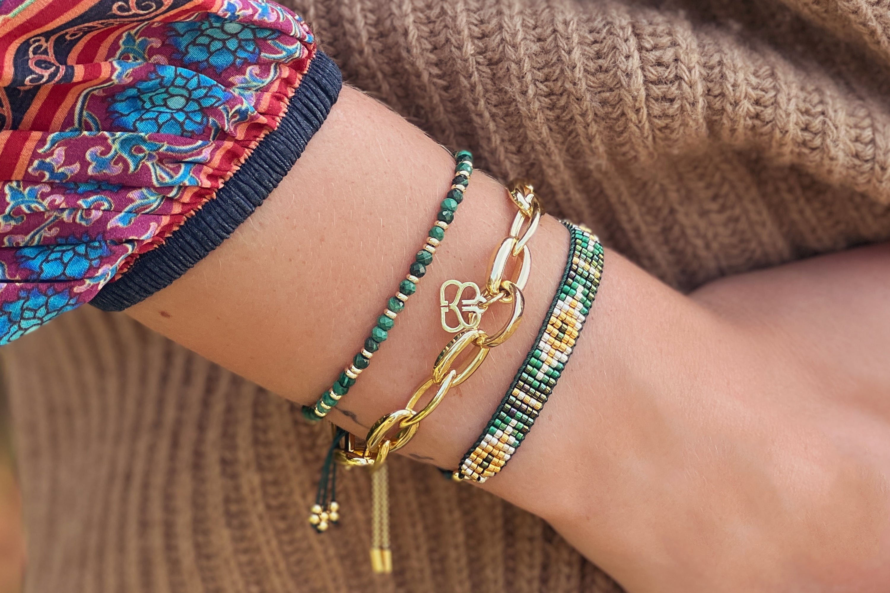 Gerbera Bracelet Stack - Boho Betty