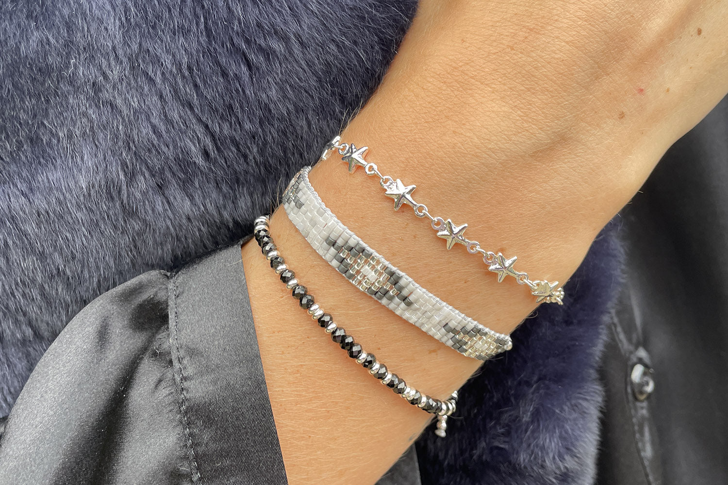 Ava Beaded Bracelet Stack - Boho Betty