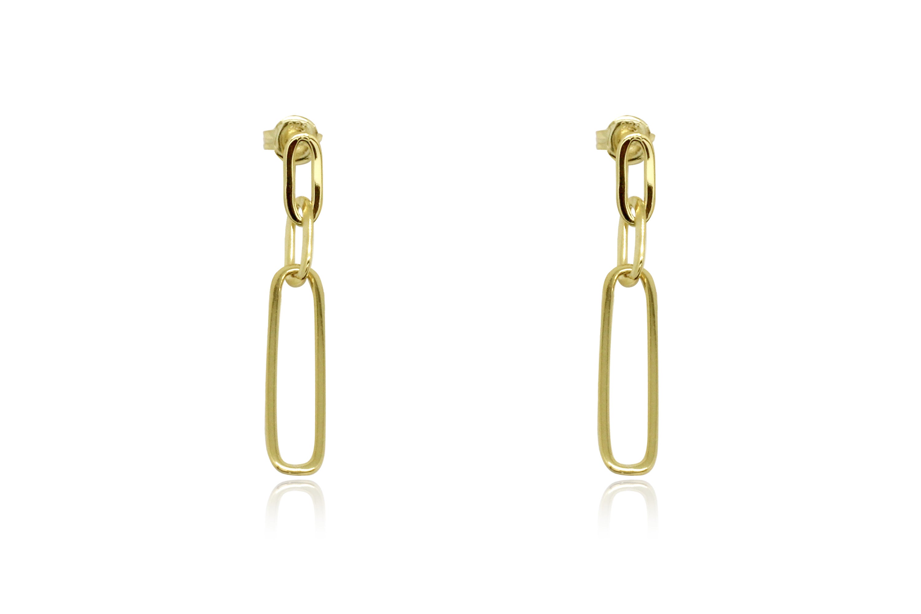 Alto Gold Chain Drop Earrings - Boho Betty