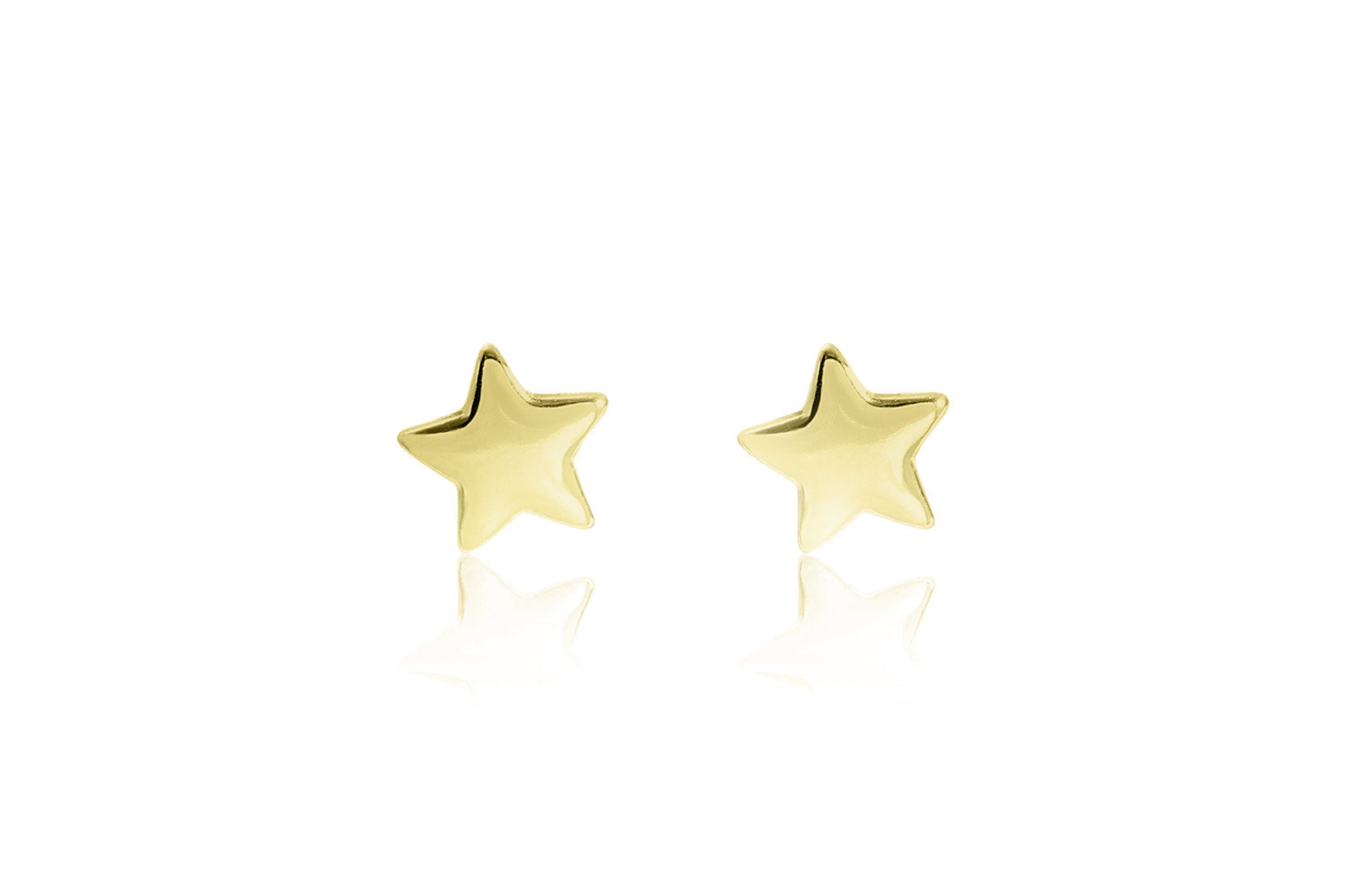 Star Stud Gold Earrings - Boho Betty