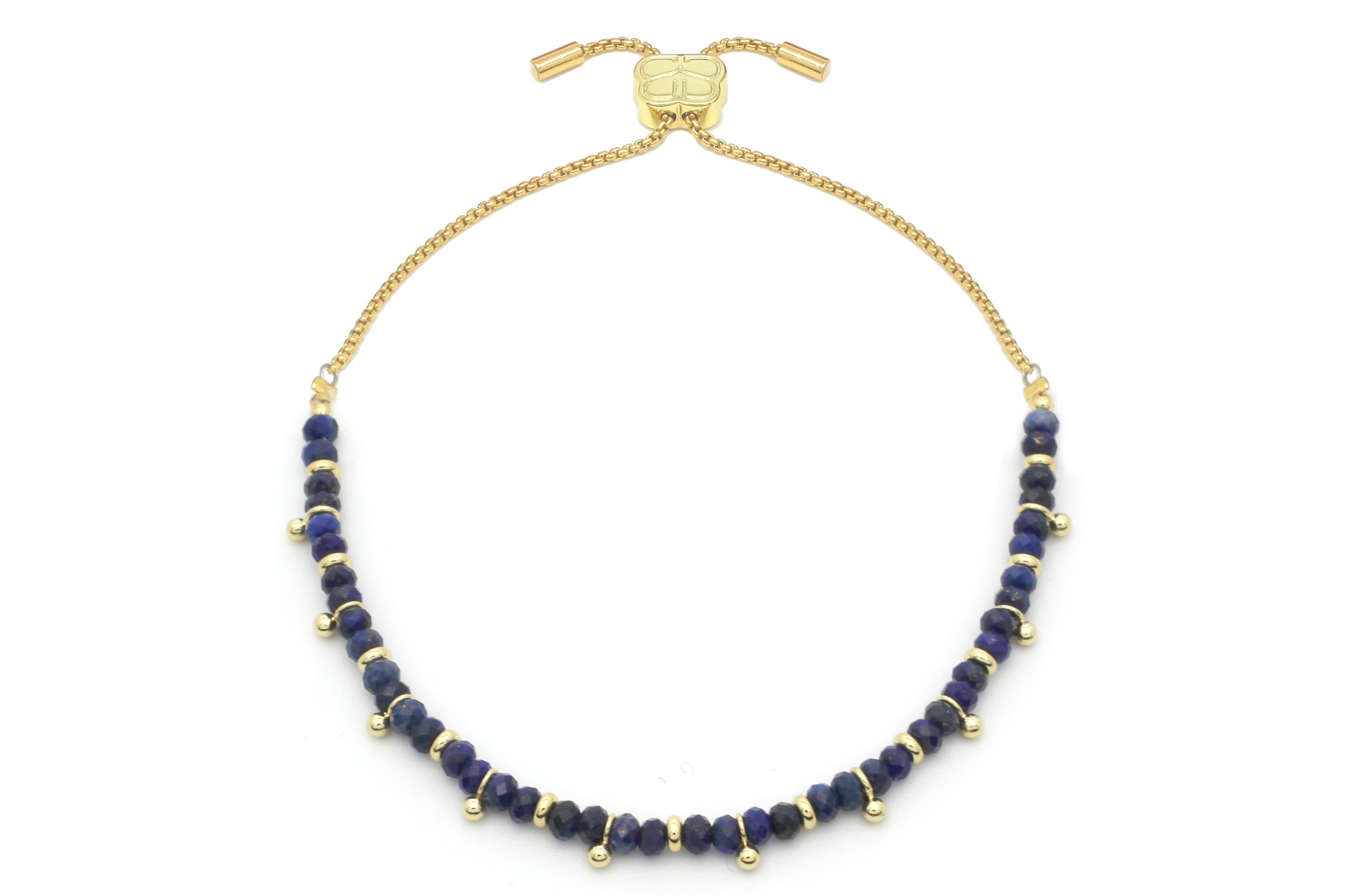 Harmony Lapis Lazuli Gold Bracelet - Boho Betty