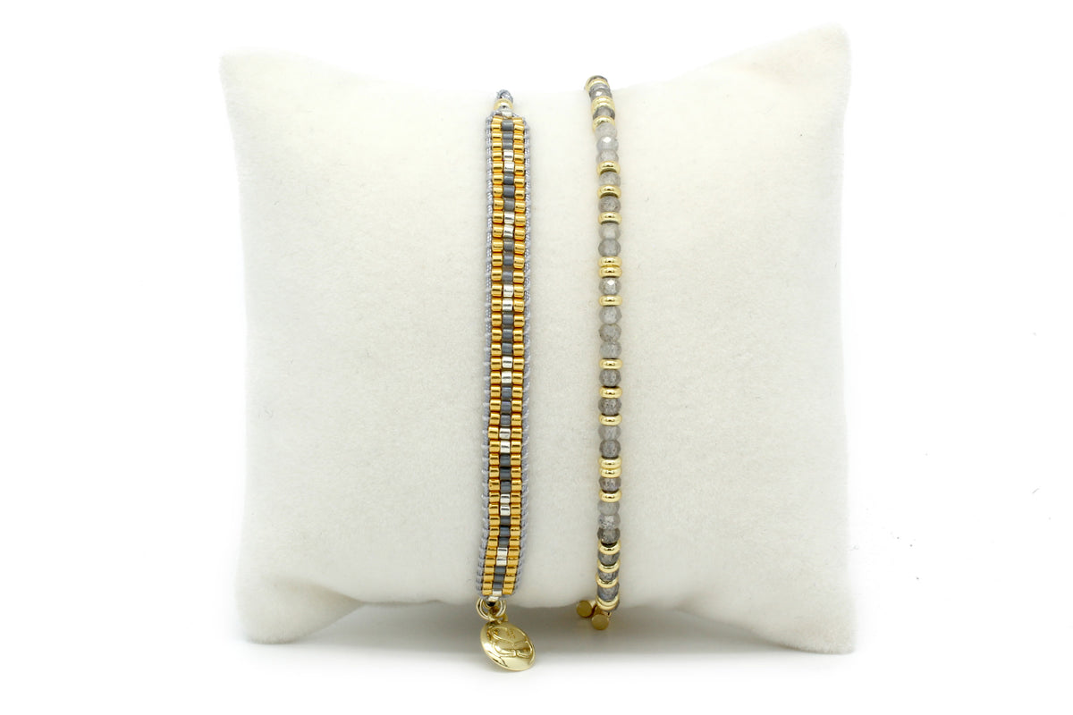 Maple Grey Bracelet Stack