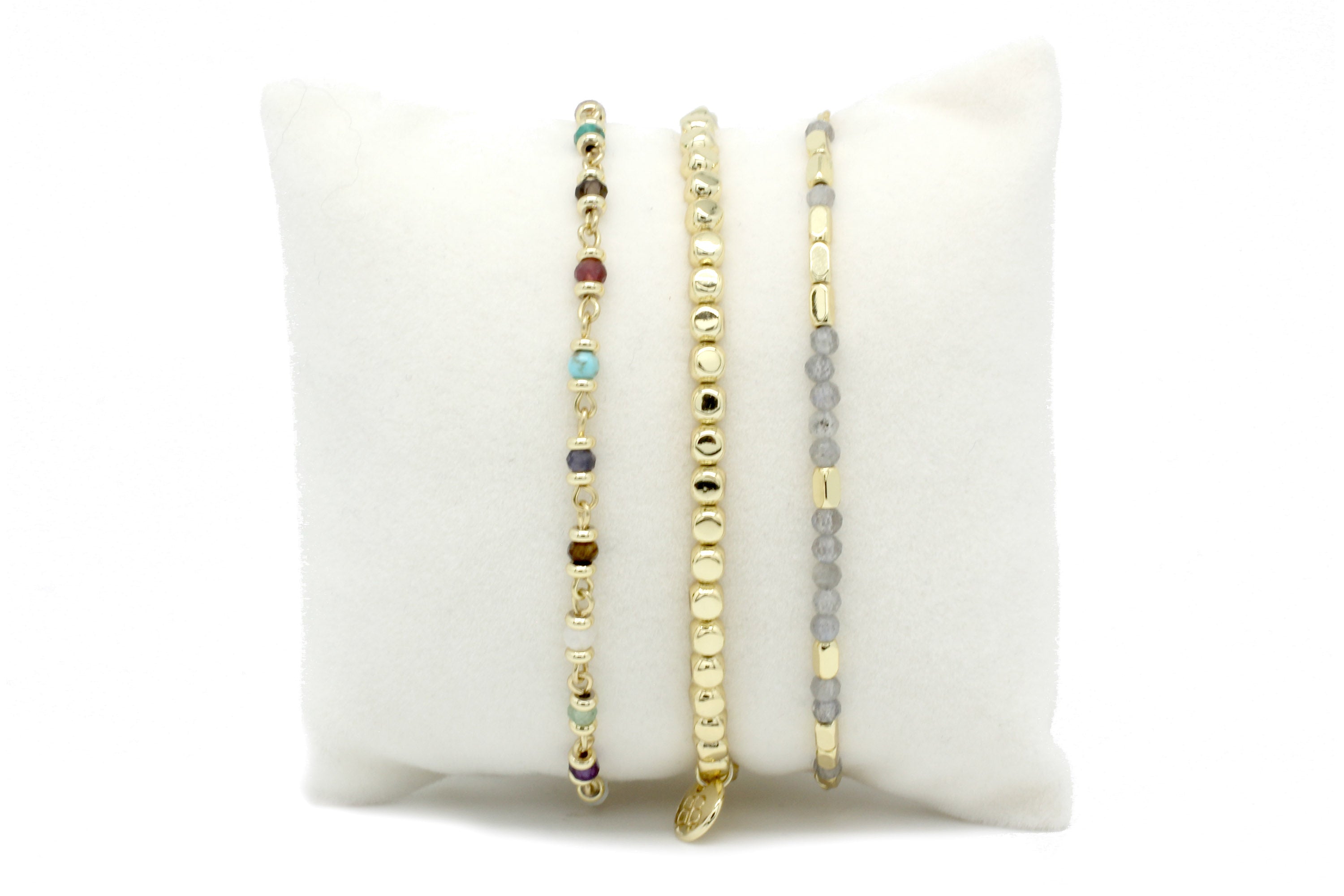 Ripples Double Hoop Affinity Bead Bracelet  Clogau