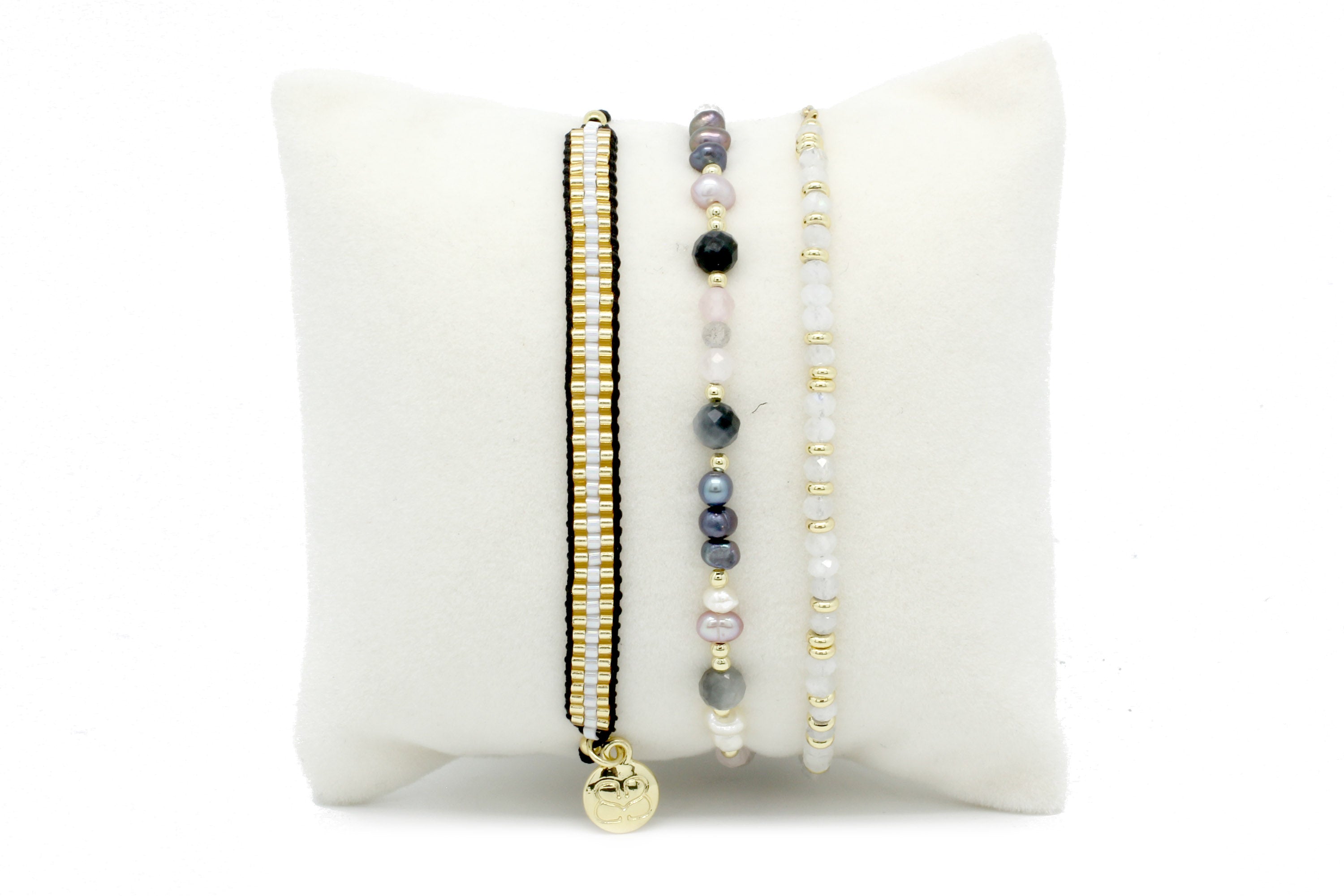Dara 3 Layer Bracelet Stack - Boho Betty