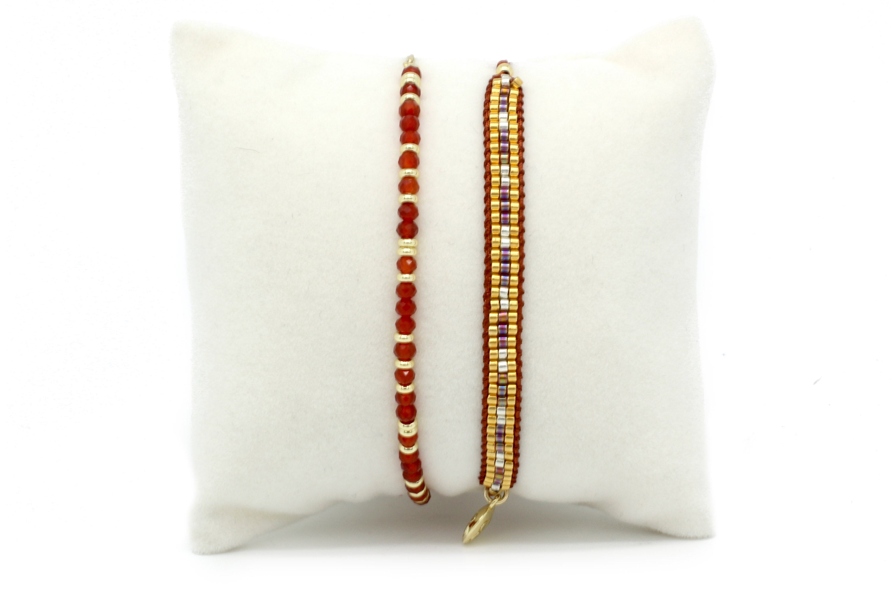 Maple Burgundy Bracelet Stack - Boho Betty