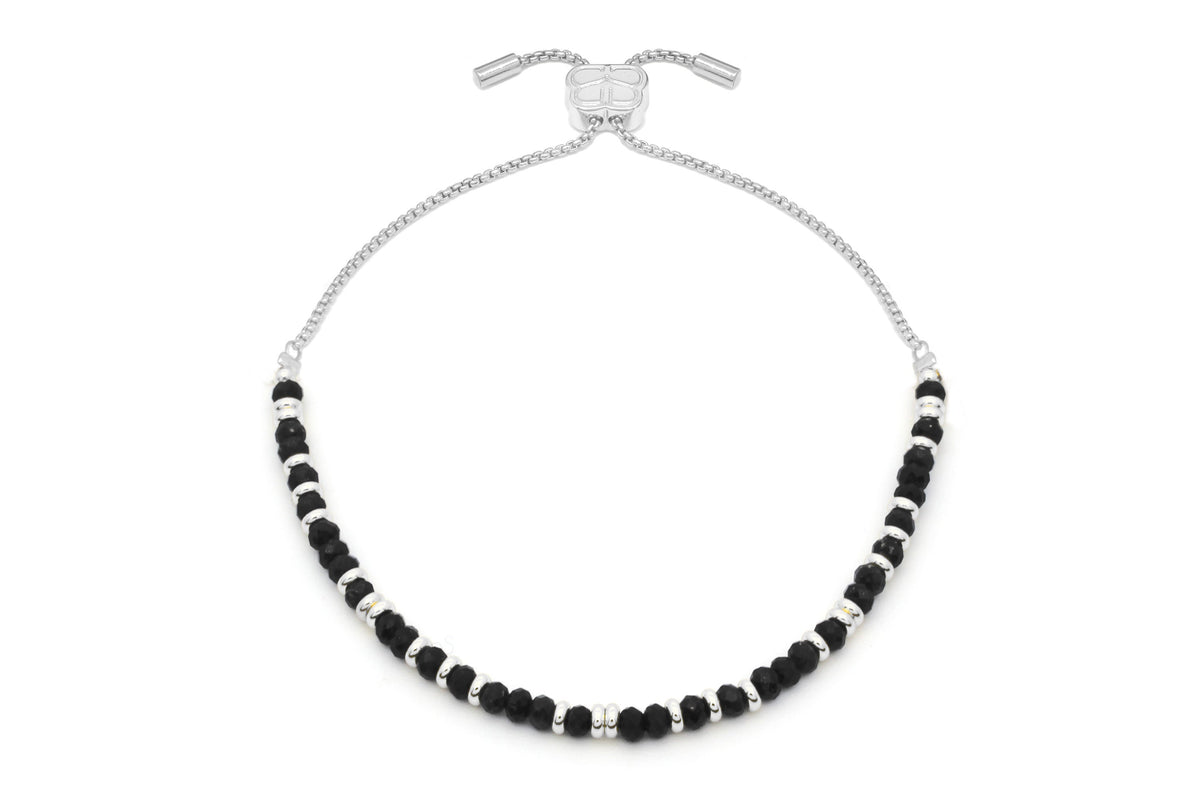 Mystical Black Spinel Silver Bracelet
