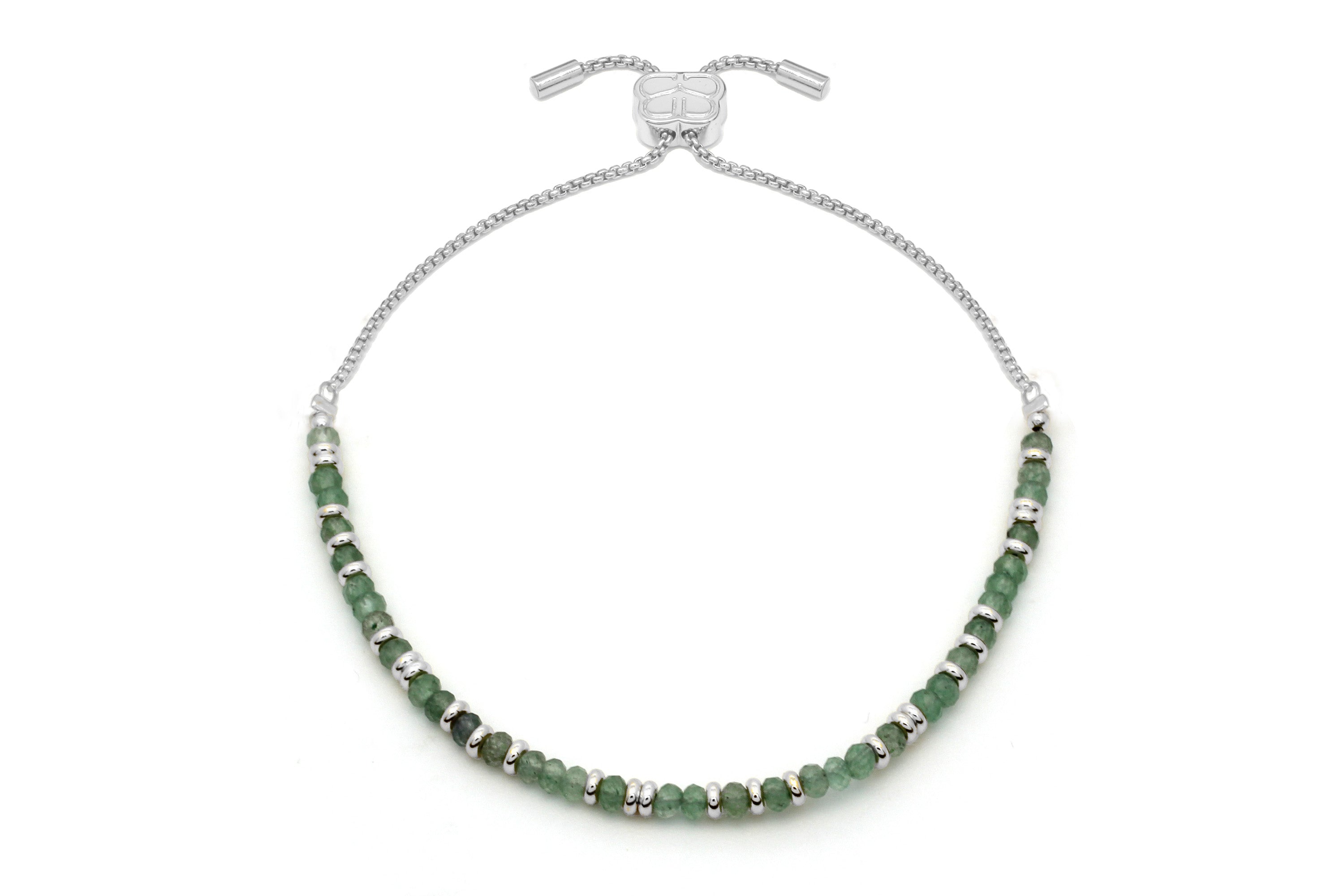 Mystical Chrysoprase Silver Bracelet - Boho Betty