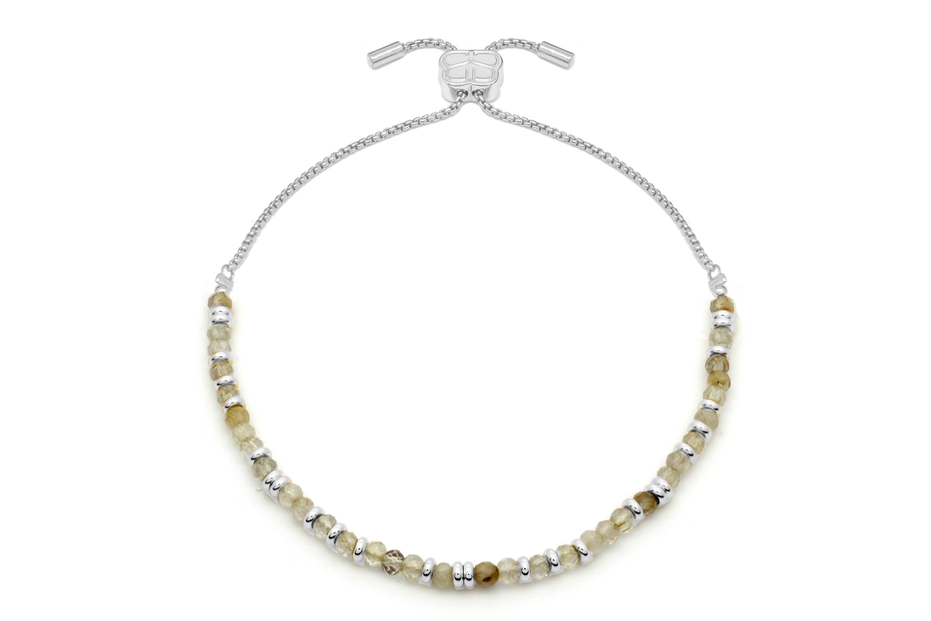 Mystical Citrine Silver Bracelet - Boho Betty