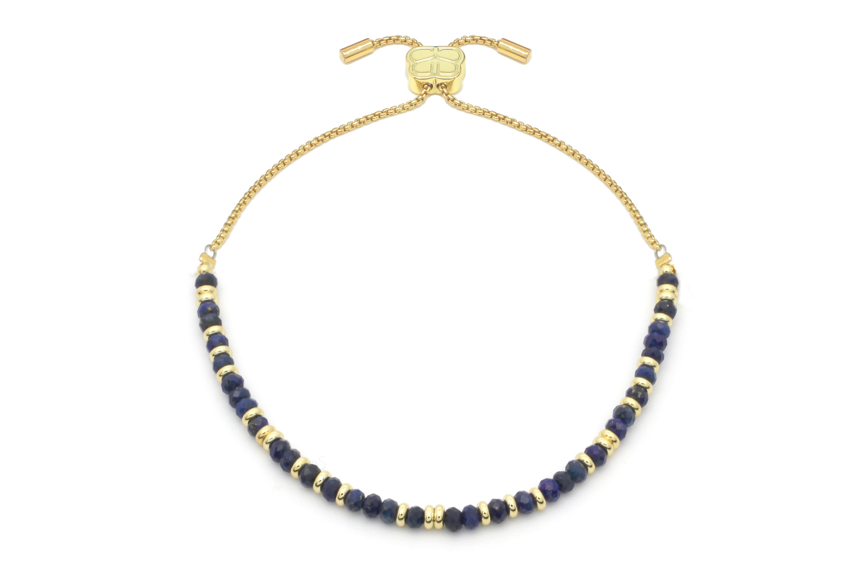 Mystical Lapis Lazuli Gold Bracelet - Boho Betty