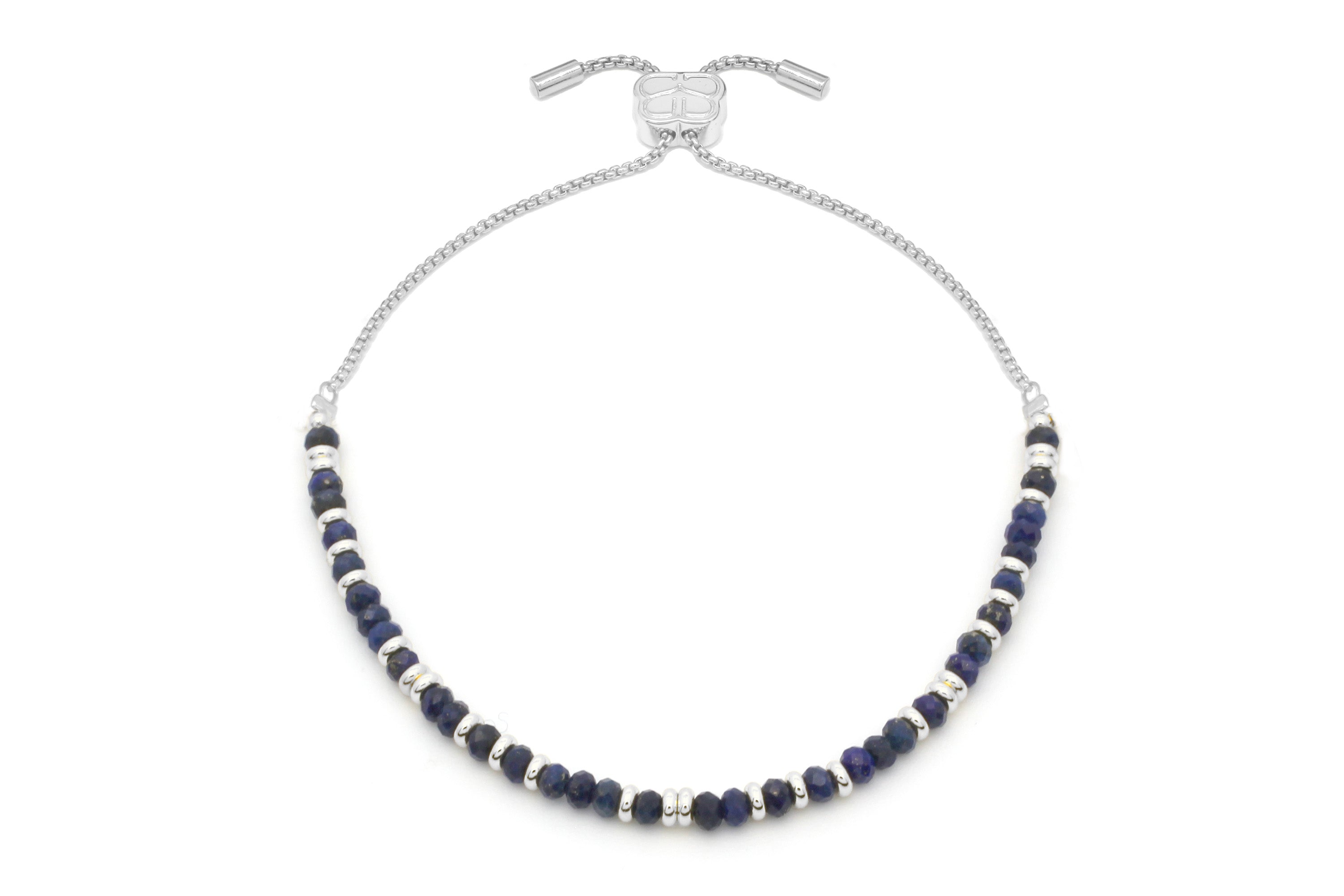 Mystical Lapis Lazuli Silver Bracelet - Boho Betty