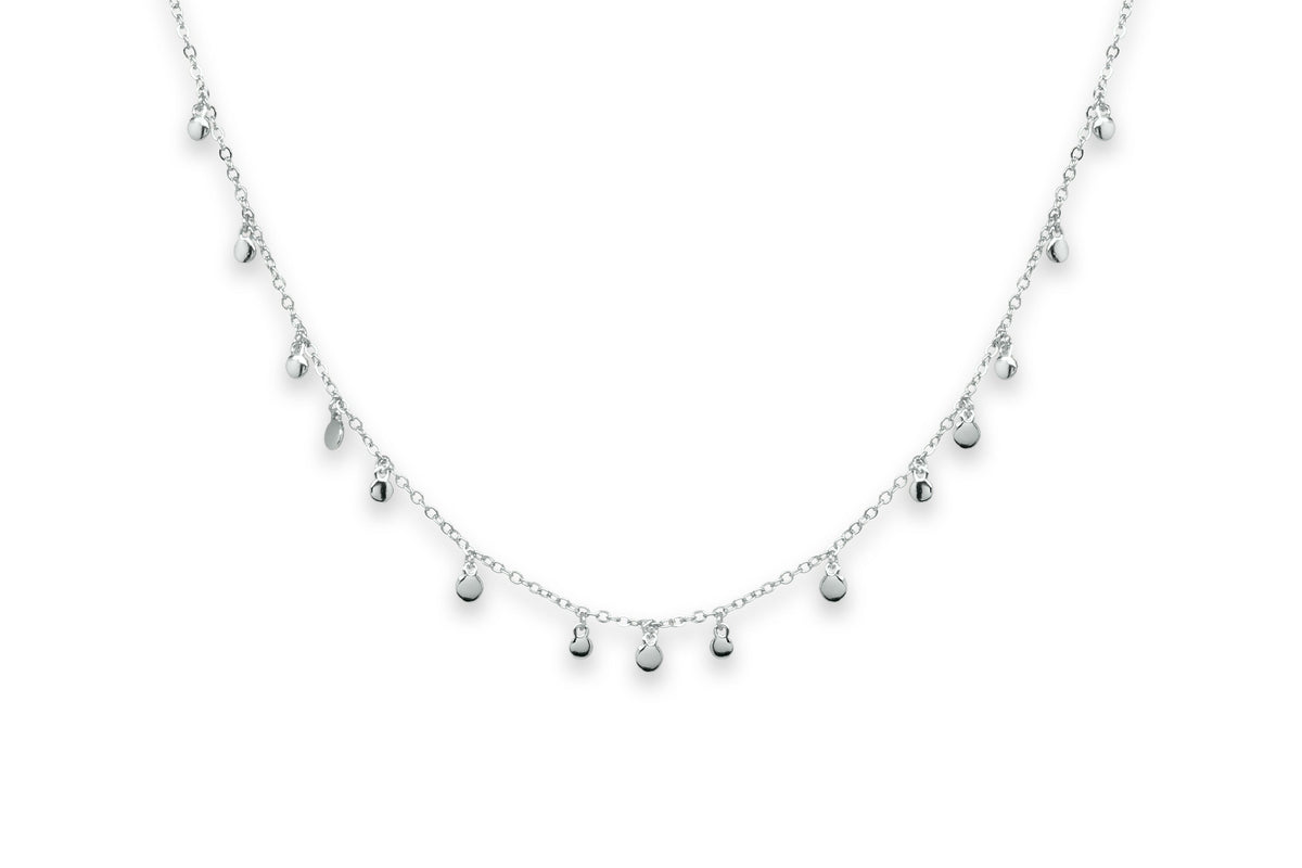Armagnac Silver Plated Sterling Disc Charm Necklace