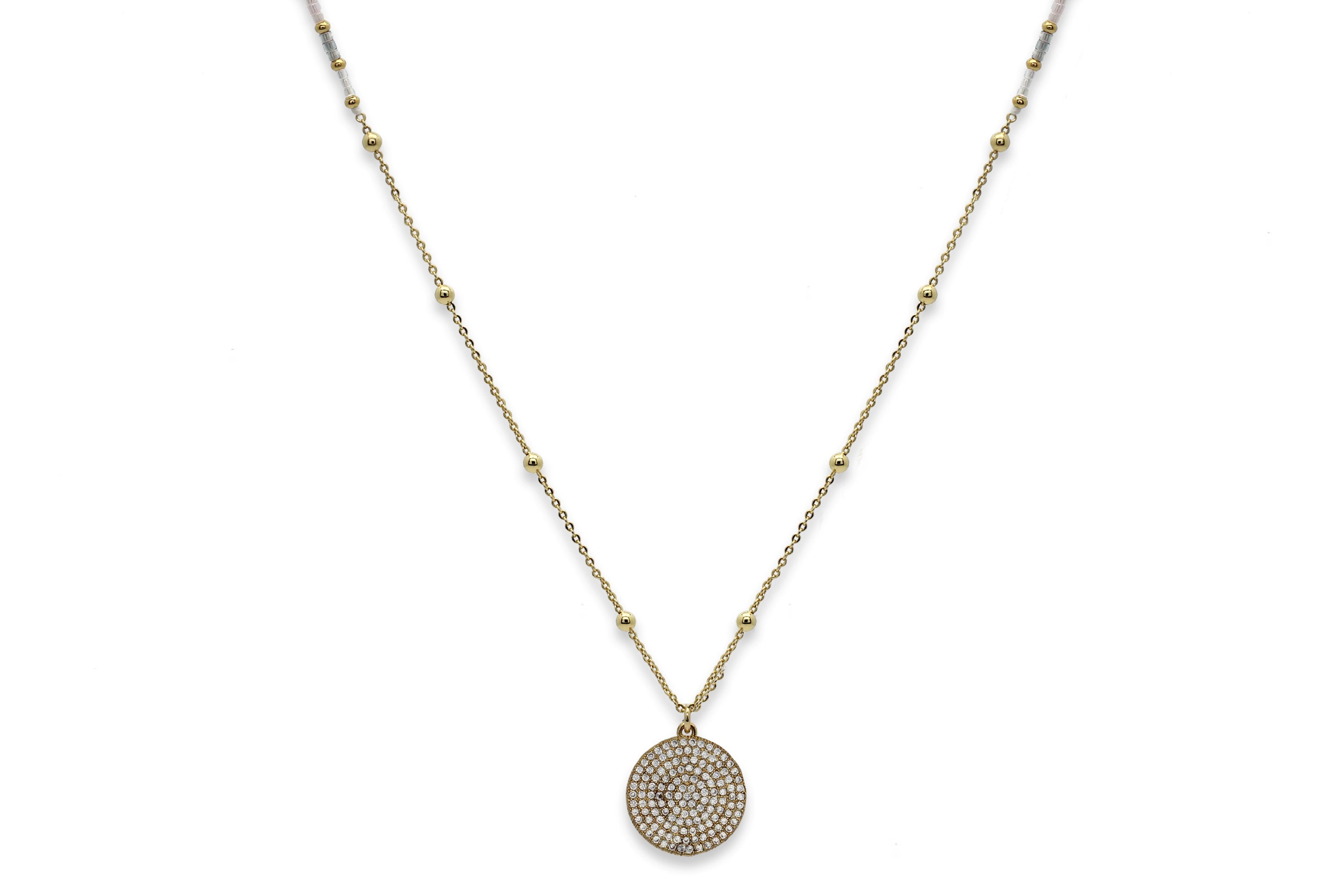 Dian Labradorite Long Pendant Necklace - Boho Betty