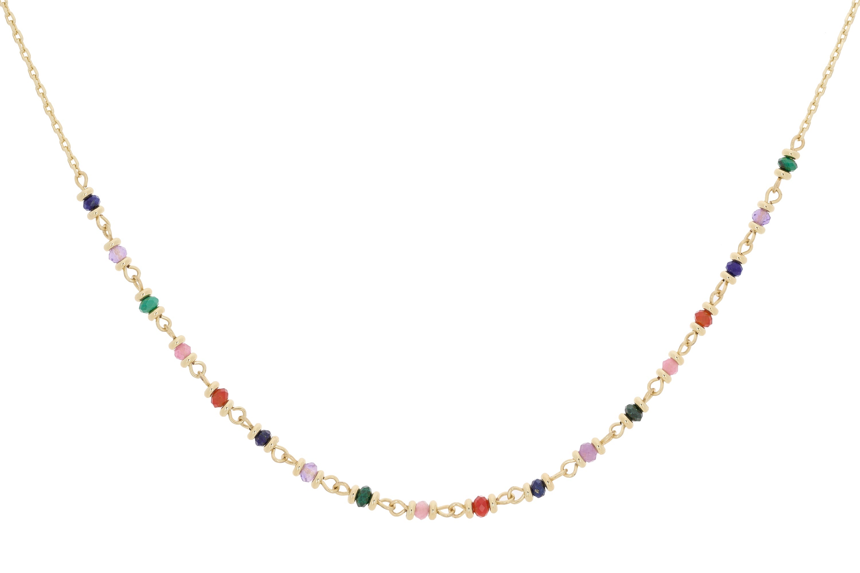 Panacea Bright Multi Gemstone Necklace - Boho Betty