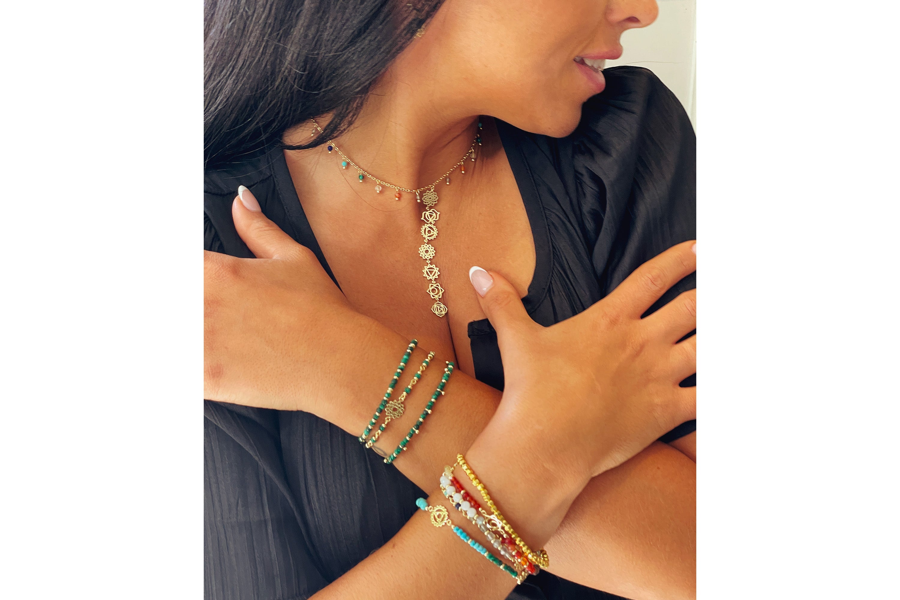 Heart Chakra Bracelet Stack - Boho Betty